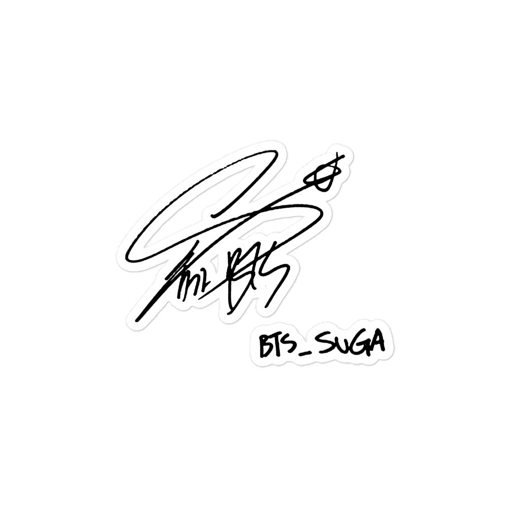 BTS Suga, Min Yoon-gi Signature Sticker