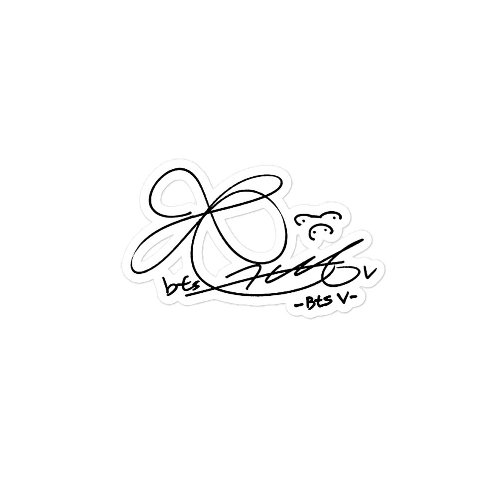 BTS V, Kim Tae-hyung Signature Sticker