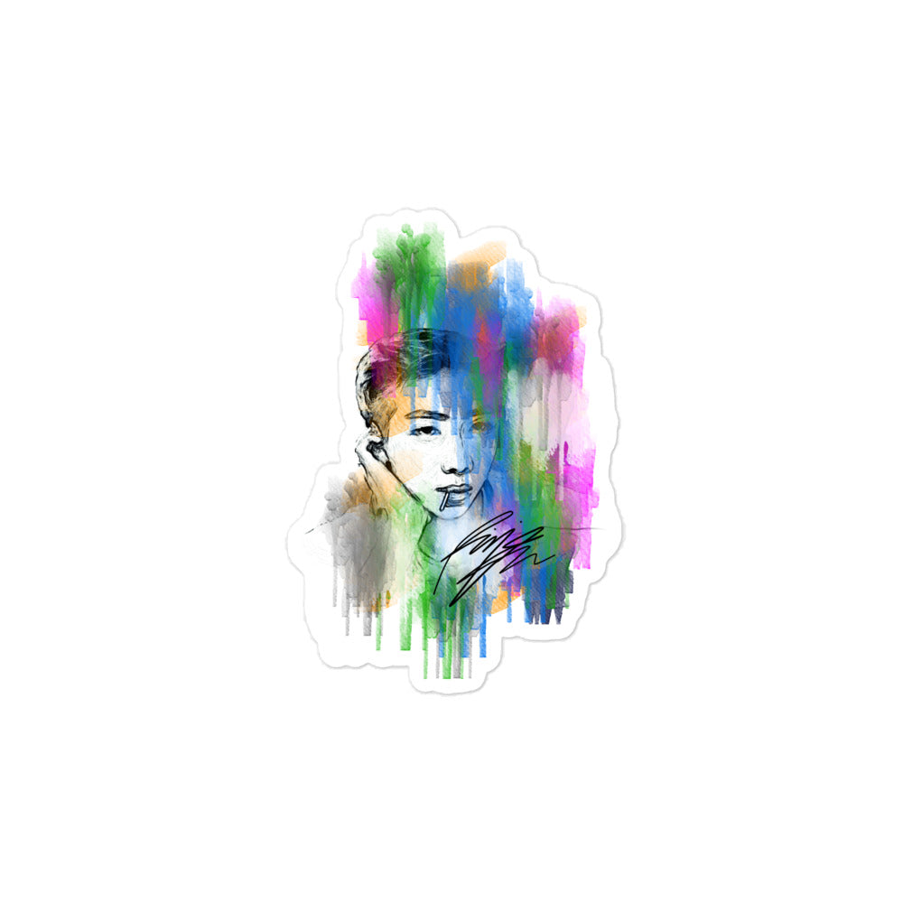 BTS RM, Kim Nam-joon Waterpaint Portrait Sticker
