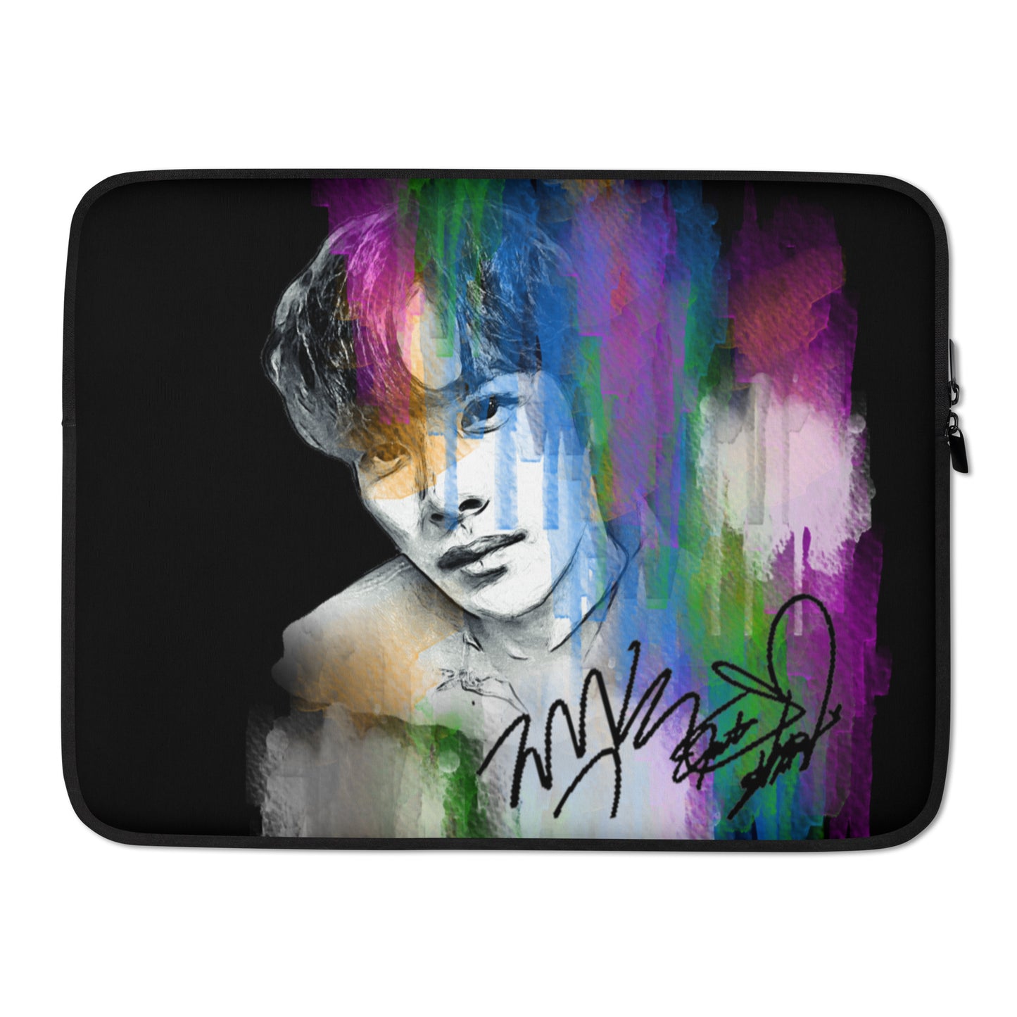 GOT7 Jackson, Jackson Wang Waterpaint Portrait Laptop MacBook Sleeve