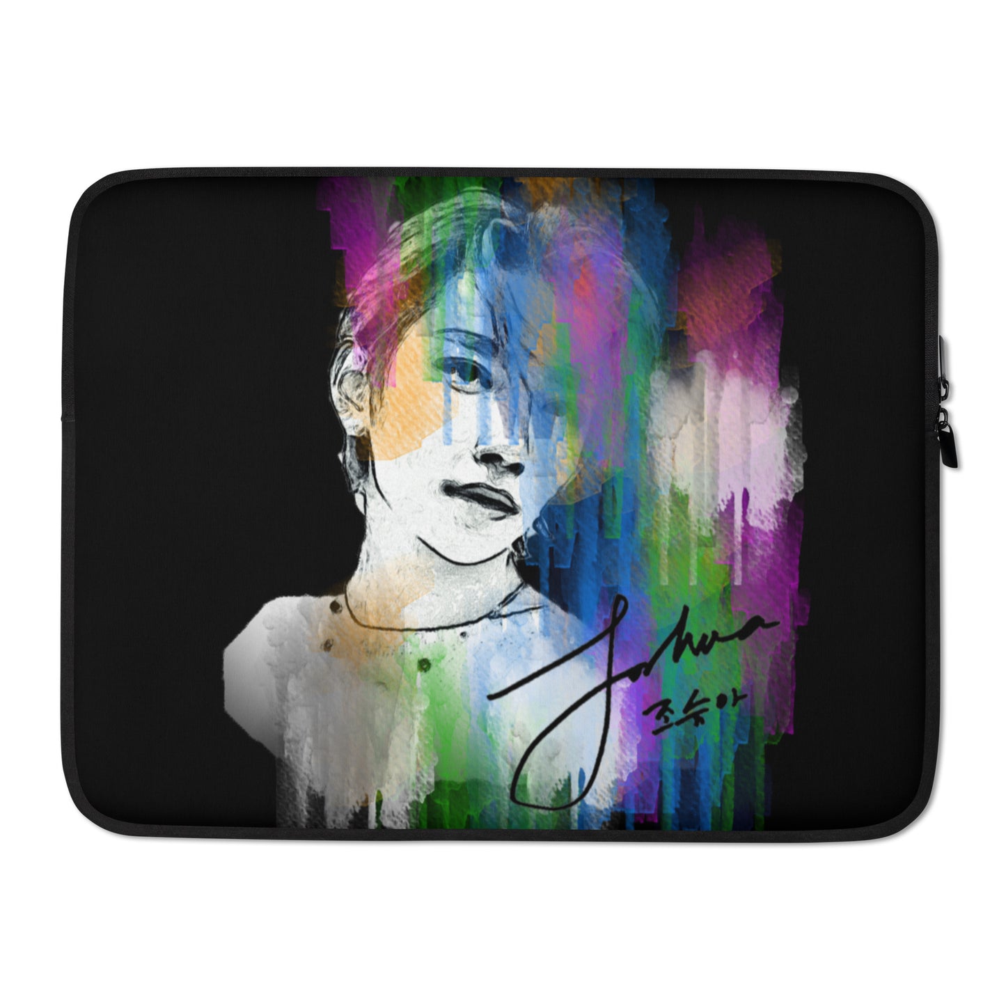 SEVENTEEN Joshua, Joshua Hong Waterpaint Portrait Laptop MacBook Sleeve