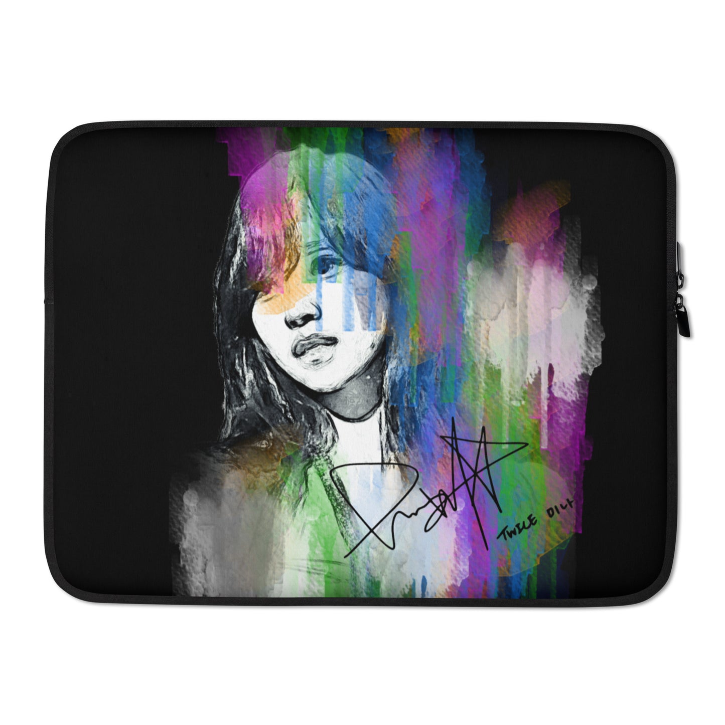 TWICE Mina, Mina Sharon Myoi Waterpaint Portrait Laptop MacBook Sleeve