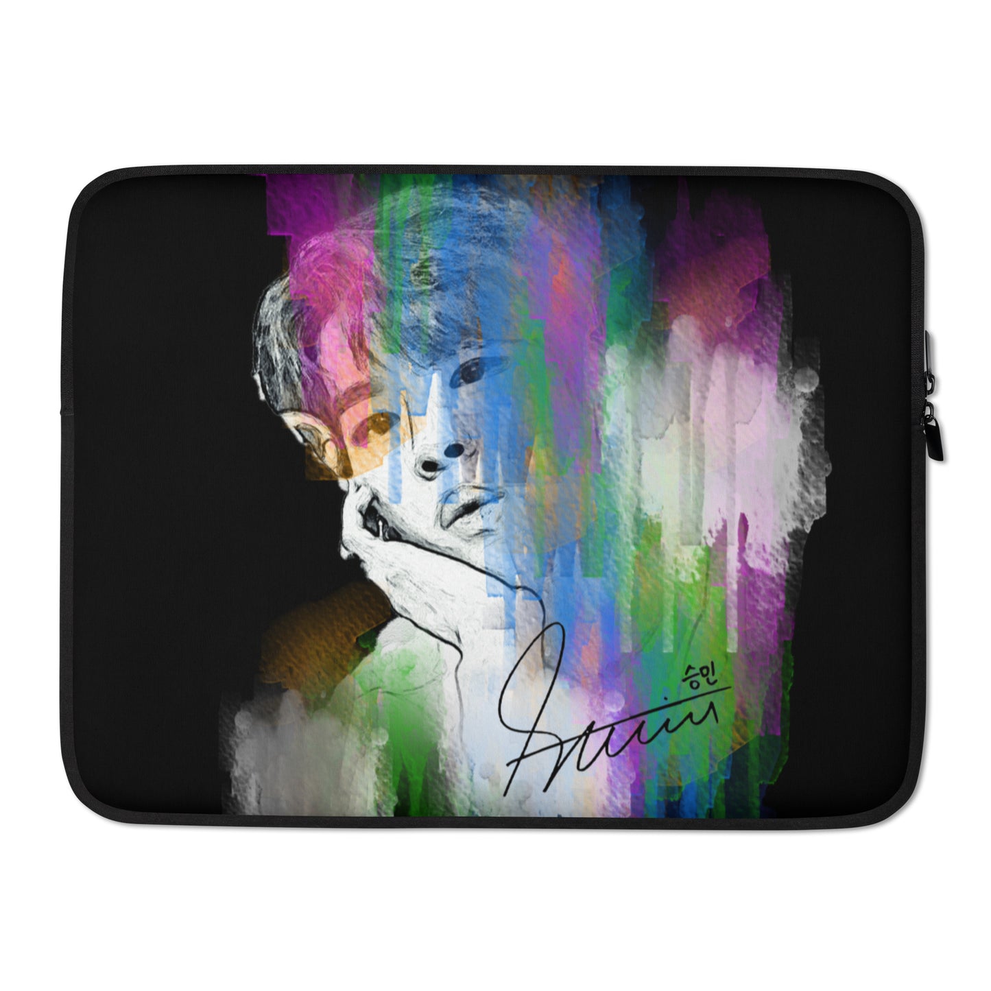 Stray Kids Seungmin, Kim Seung-min Waterpaint Portrait Laptop MacBook Sleeve