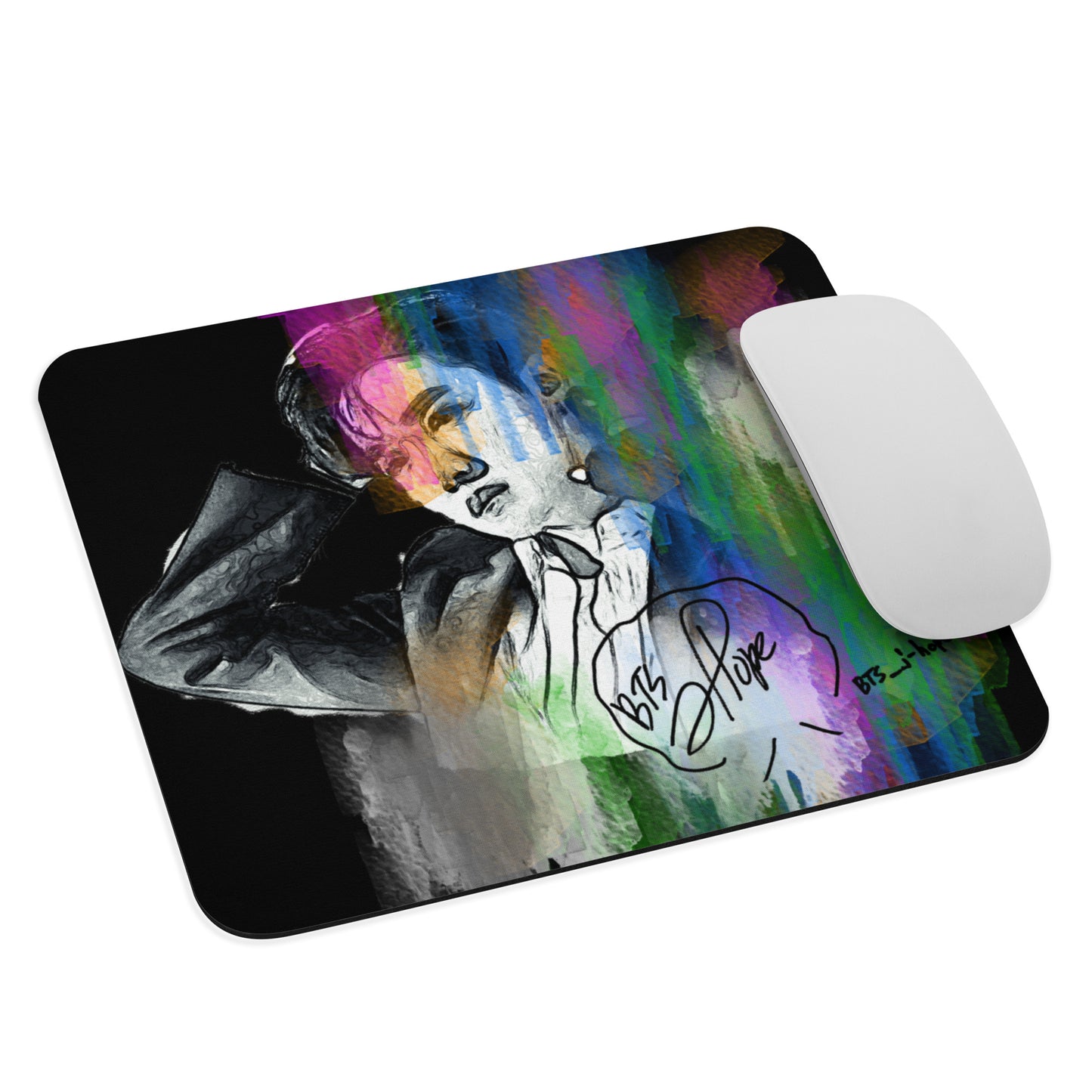 BTS J-Hope, Jung Ho-seok Waterpaint Portrait Mouse Pad
