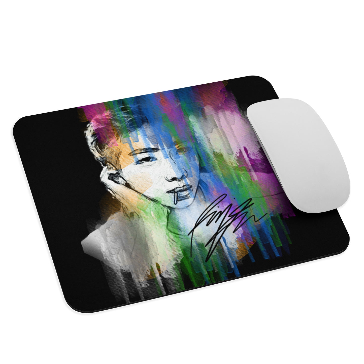 BTS RM, Kim Nam-joon Waterpaint Portrait Mouse Pad
