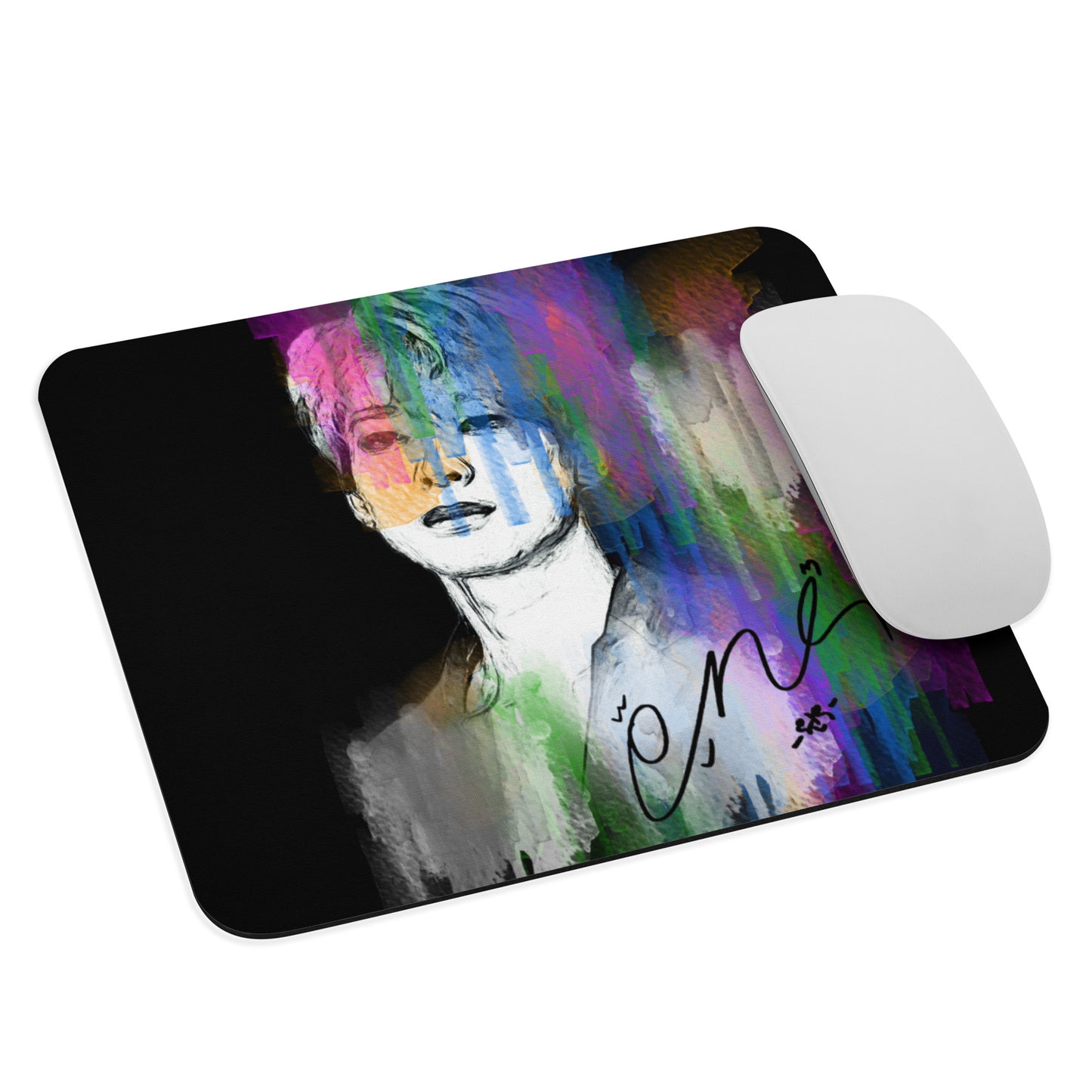 SEVENTEEN Wonwoo, Jeon Won-woo Waterpaint Portrait Mouse Pad