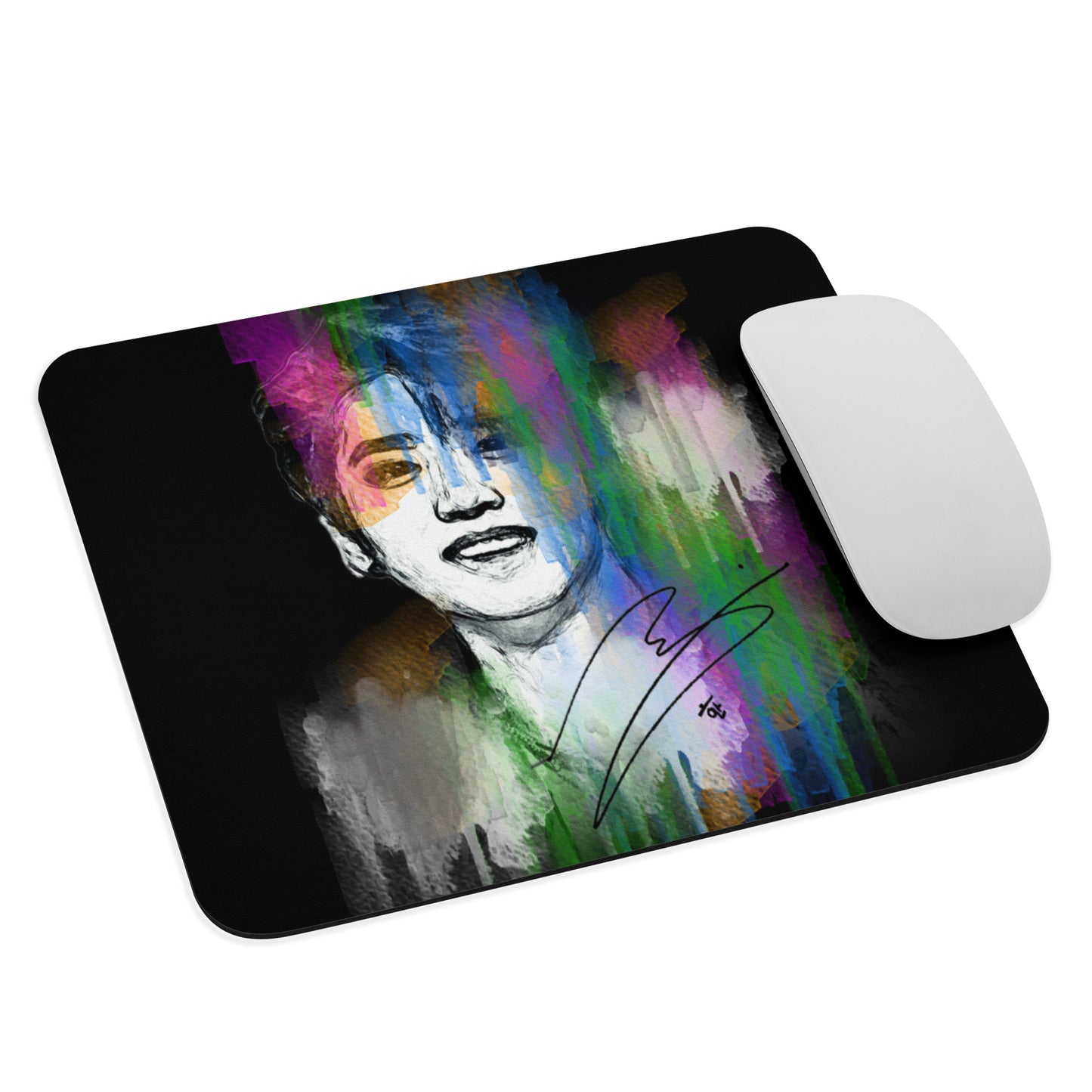 Stray Kids Han, Han Ji-sung Waterpaint Portrait Mouse Pad