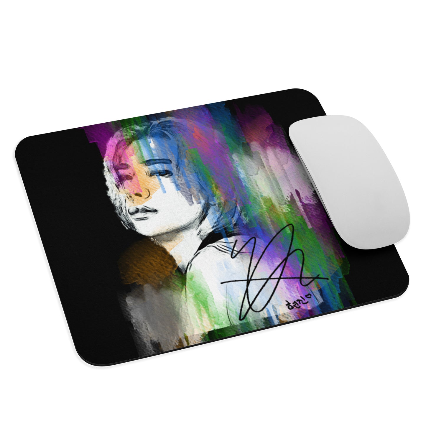 Stray Kids Hyunjin, Hwang Hyunjin Waterpaint Portrait Mouse Pad