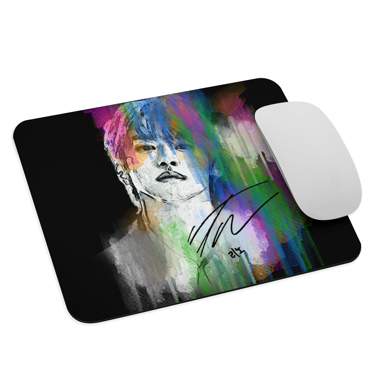 Stray Kids Lee Know, Lee Min-ho Waterpaint Portrait Mouse Pad