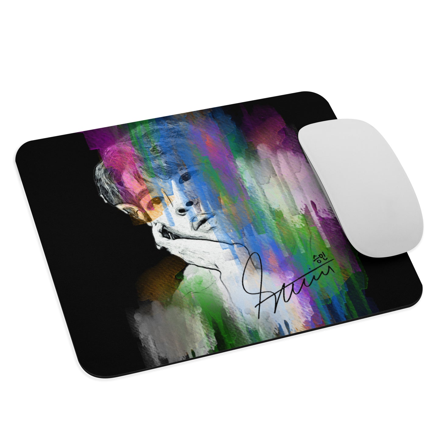 Stray Kids Seungmin, Kim Seung-min Waterpaint Portrait Mouse Pad