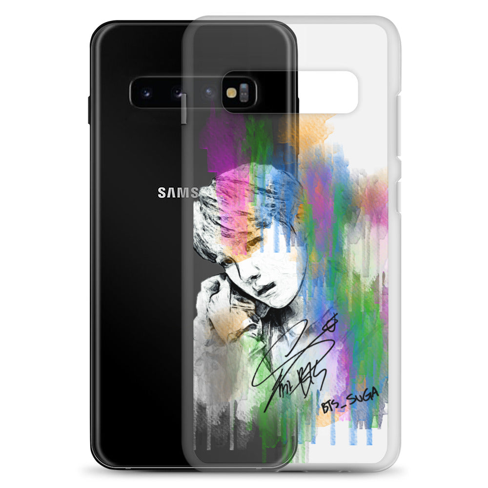 BTS Suga, Min Yoon-gi Waterpaint portrait Samsung Case
