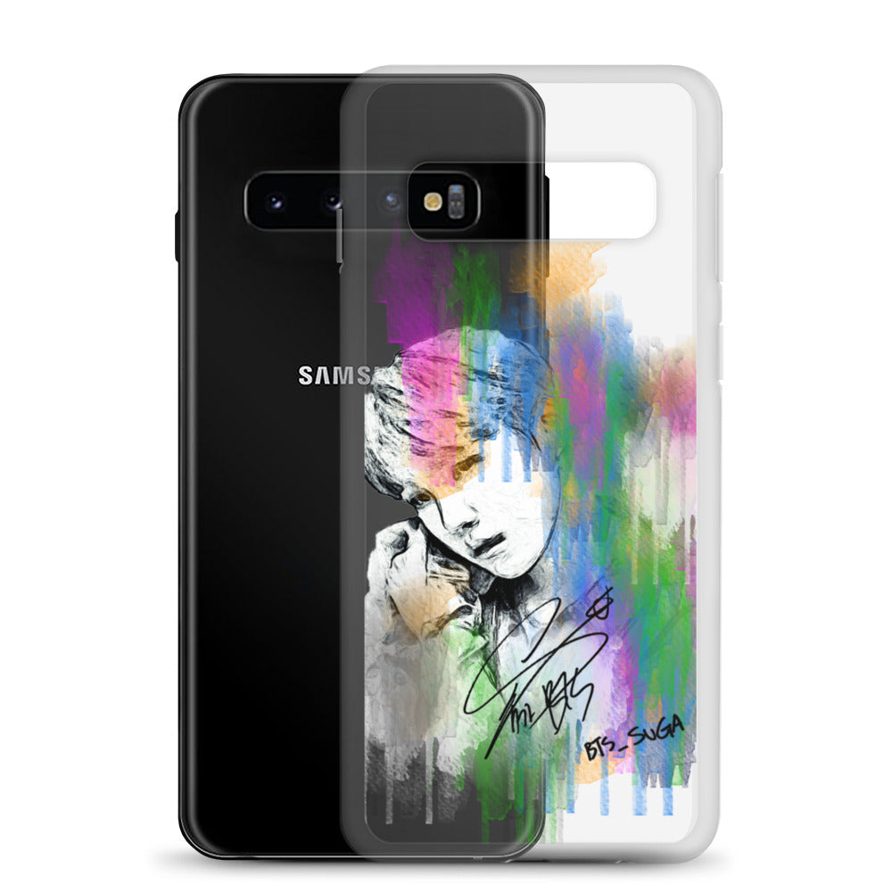 BTS Suga, Min Yoon-gi Waterpaint portrait Samsung Case