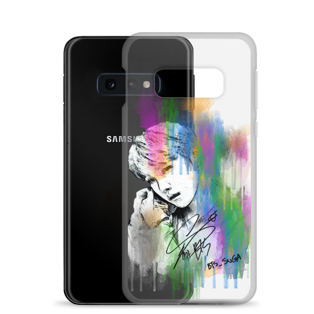 BTS Suga, Min Yoon-gi Waterpaint portrait Samsung Case