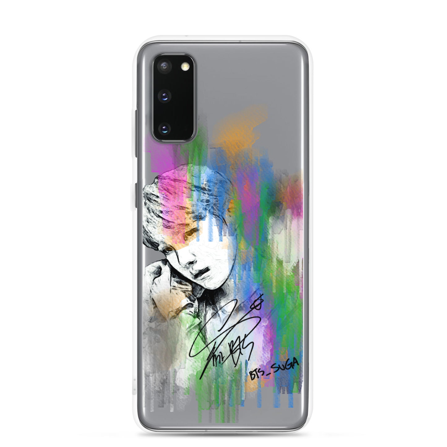 BTS Suga, Min Yoon-gi Waterpaint portrait Samsung Case