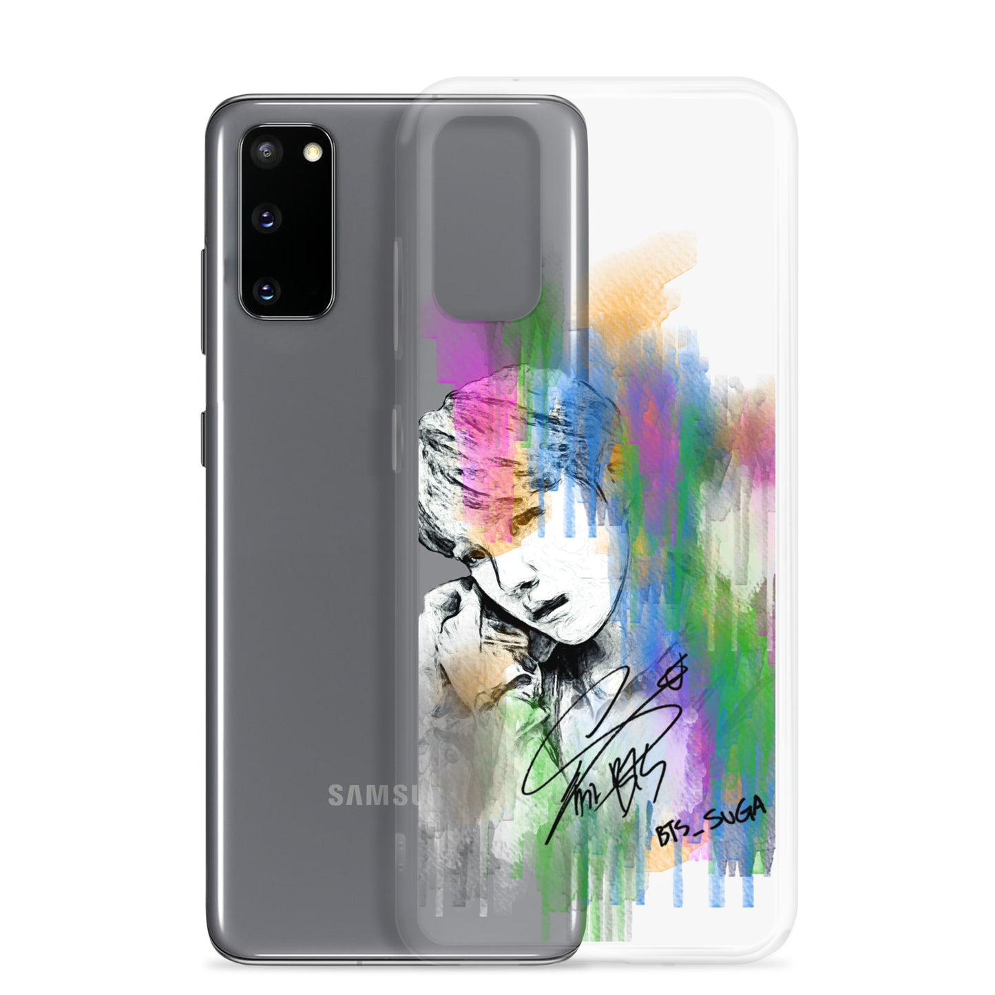 BTS Suga, Min Yoon-gi Waterpaint portrait Samsung Case
