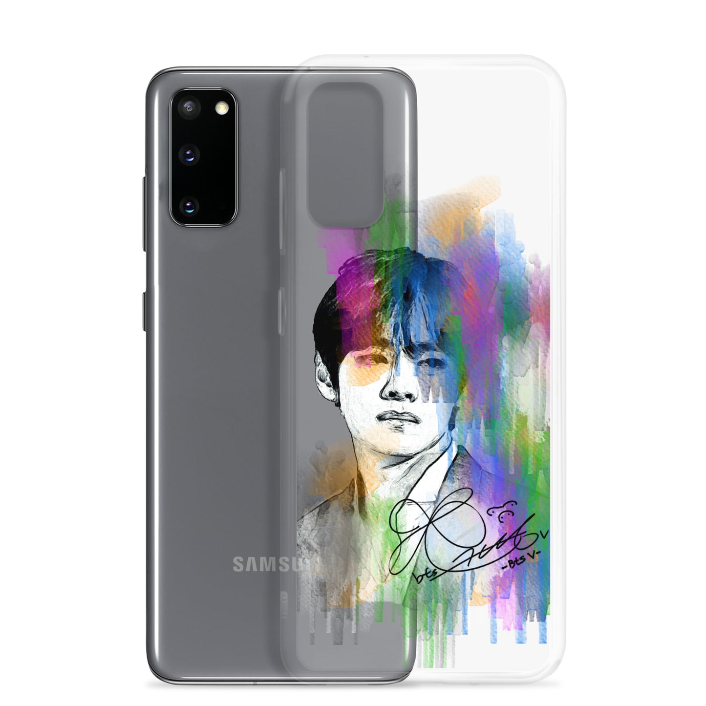 BTS V, Kim Tae-hyung Waterpaint portrait Samsung Case