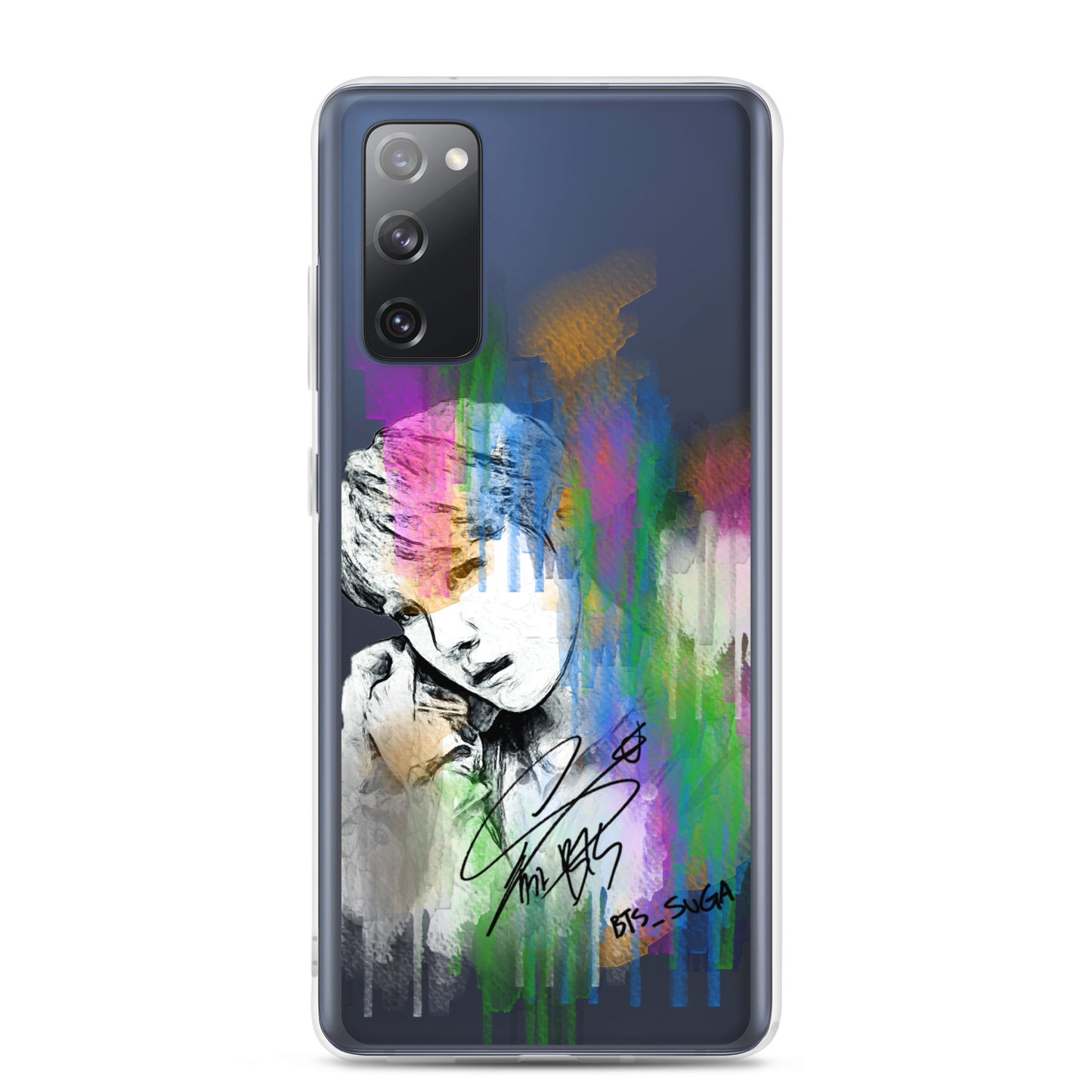 BTS Suga, Min Yoon-gi Waterpaint portrait Samsung Case