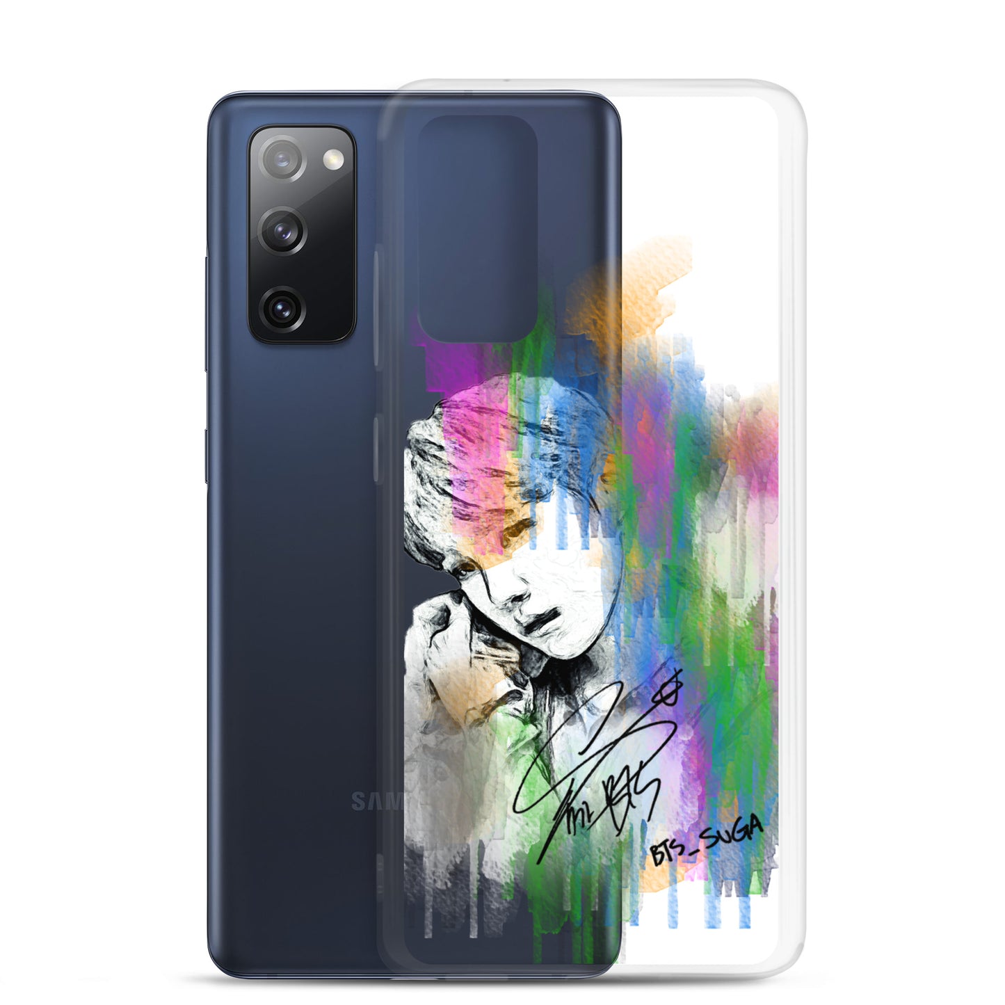 BTS Suga, Min Yoon-gi Waterpaint portrait Samsung Case