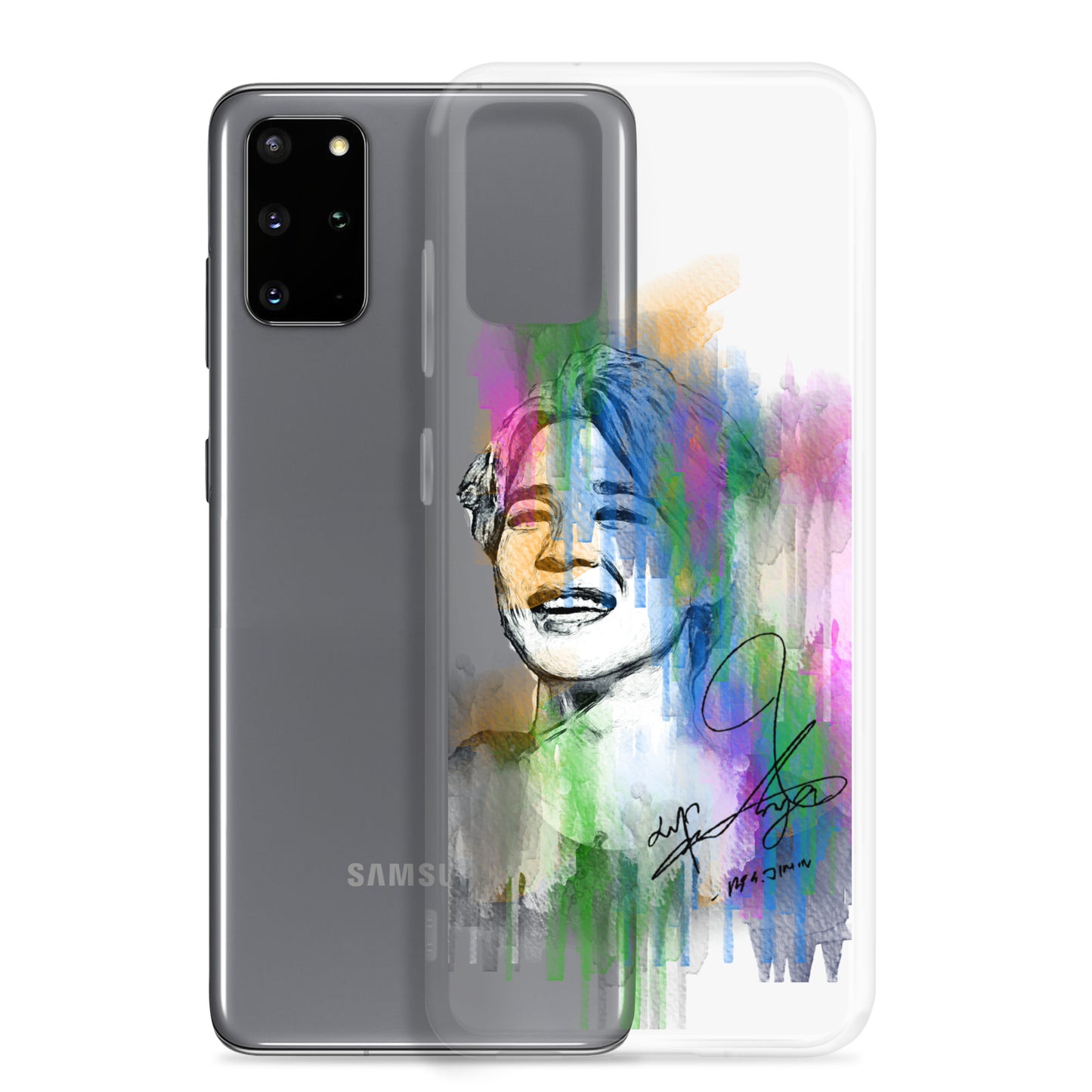 BTS Jimin, Park Ji-min Waterpaint portrait Samsung Case