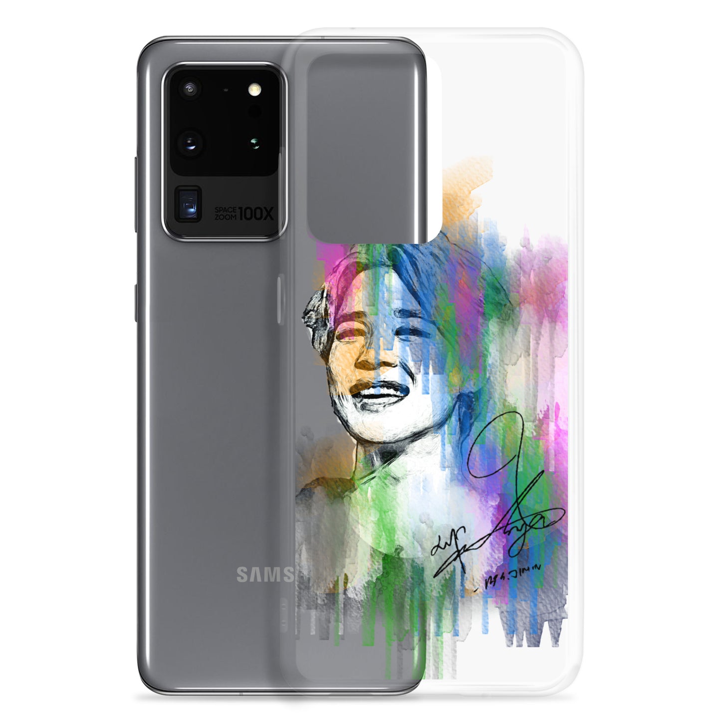 BTS Jimin, Park Ji-min Waterpaint portrait Samsung Case