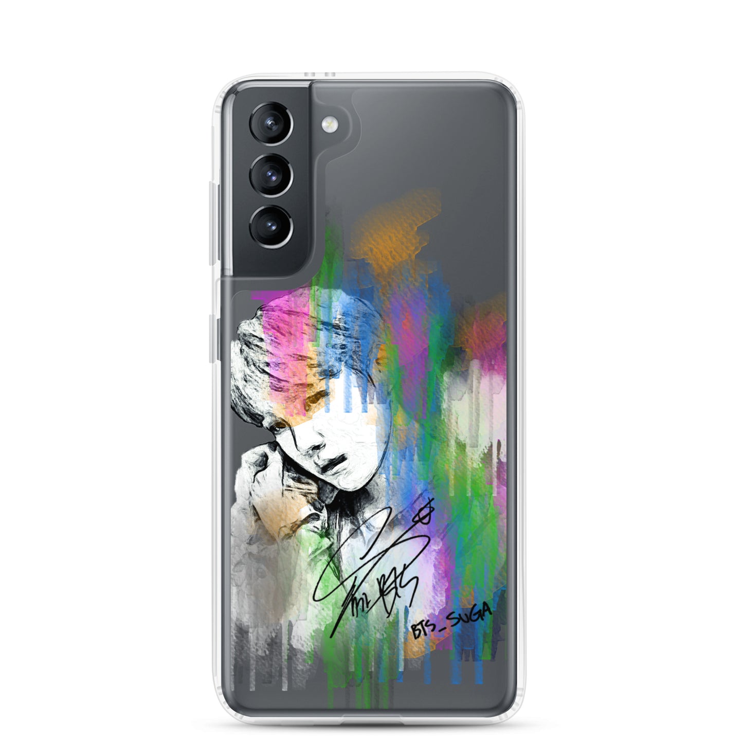 BTS Suga, Min Yoon-gi Waterpaint portrait Samsung Case