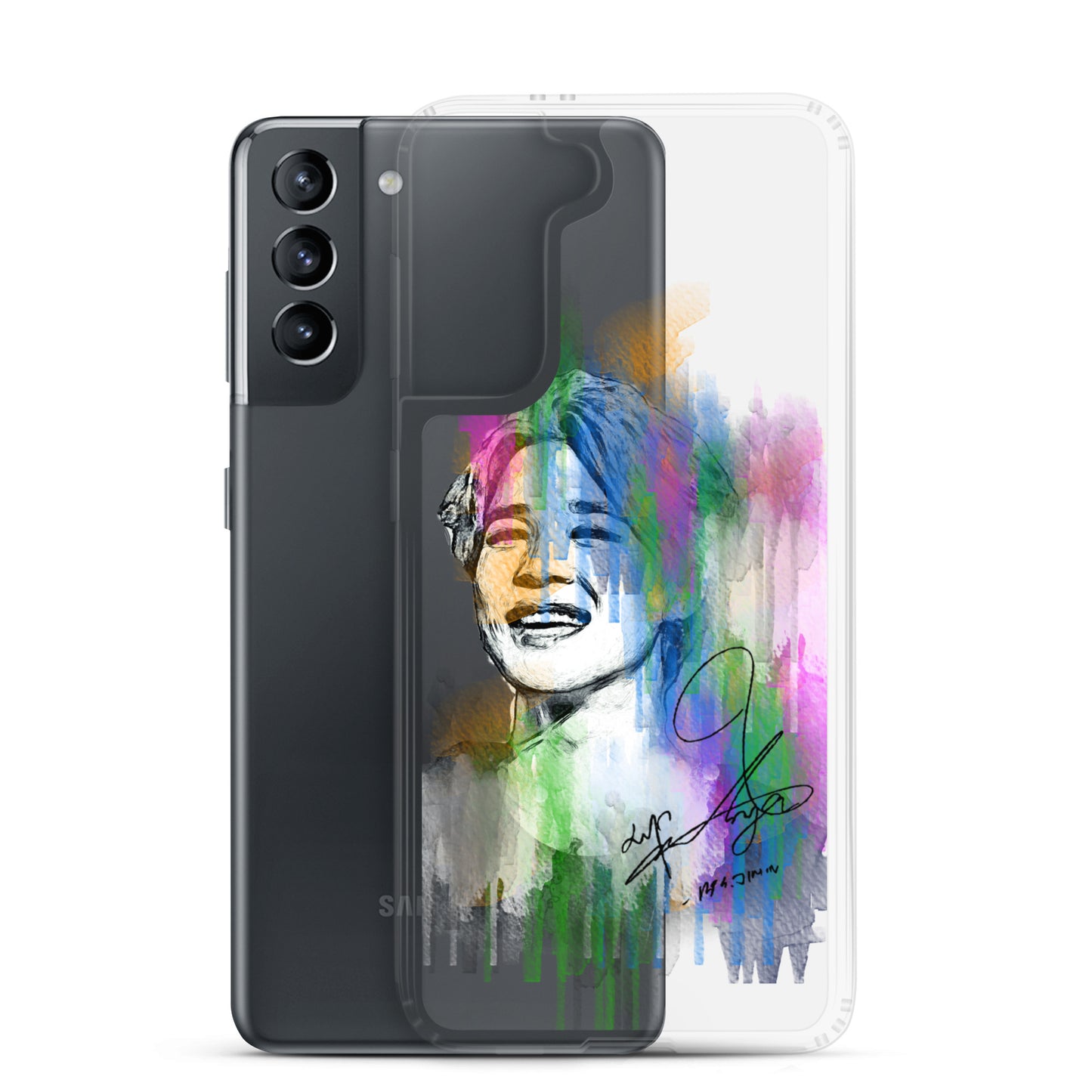 BTS Jimin, Park Ji-min Waterpaint portrait Samsung Case