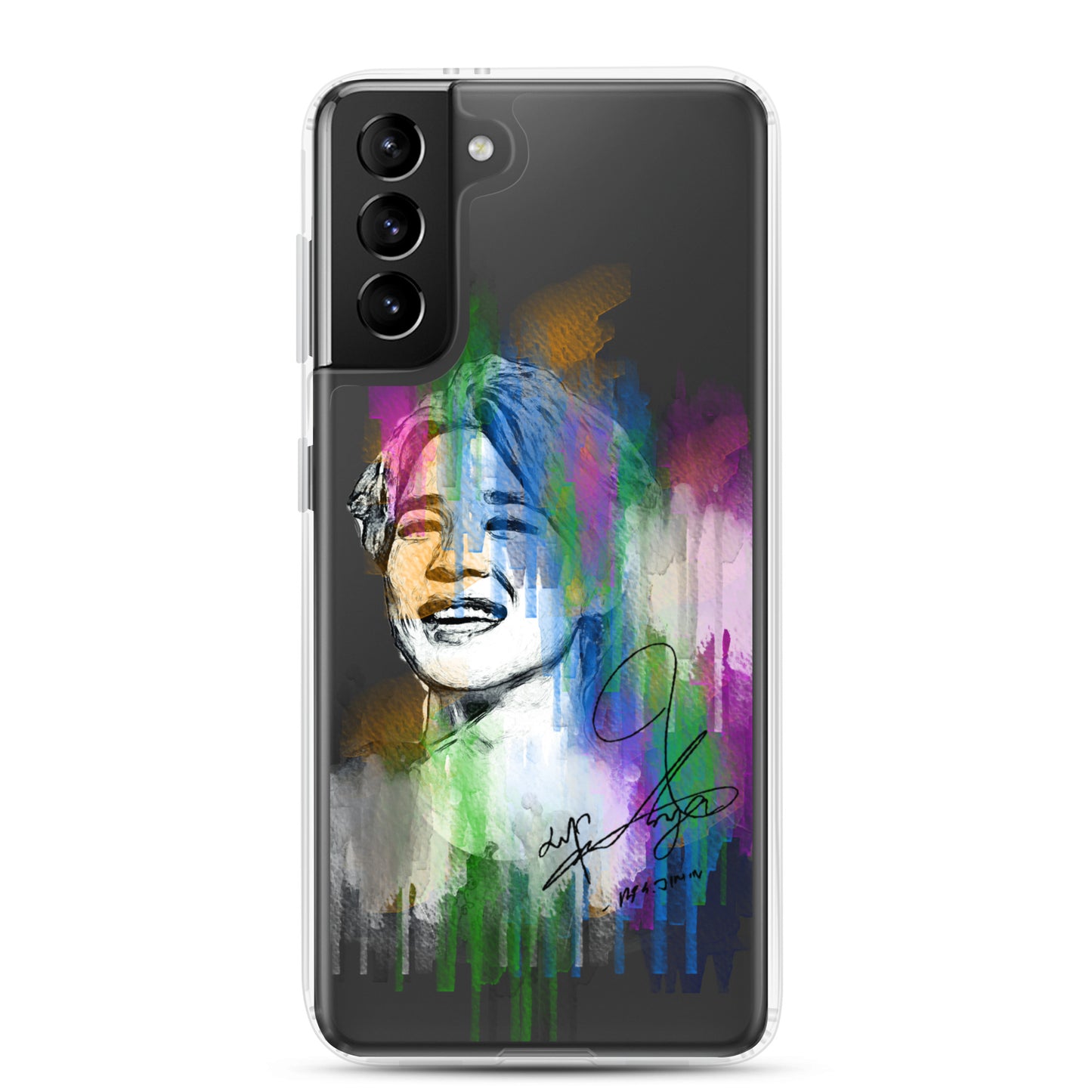 BTS Jimin, Park Ji-min Waterpaint portrait Samsung Case