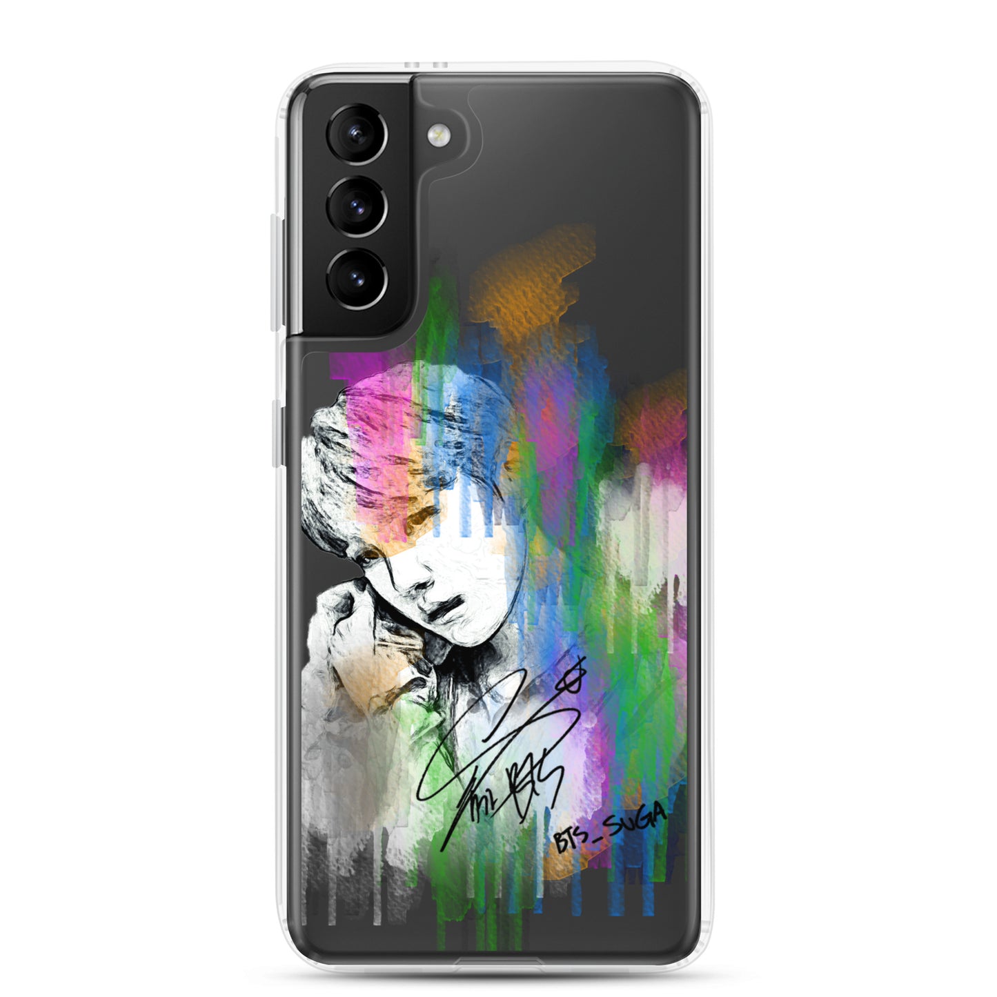 BTS Suga, Min Yoon-gi Waterpaint portrait Samsung Case