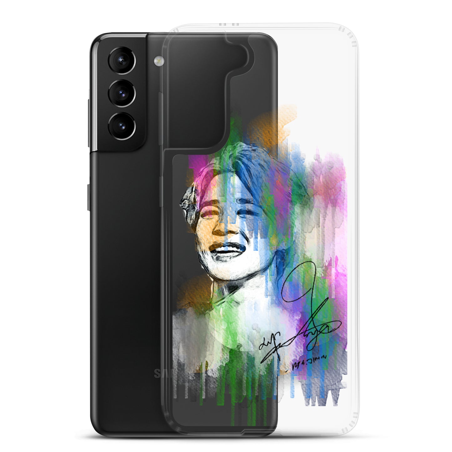 BTS Jimin, Park Ji-min Waterpaint portrait Samsung Case