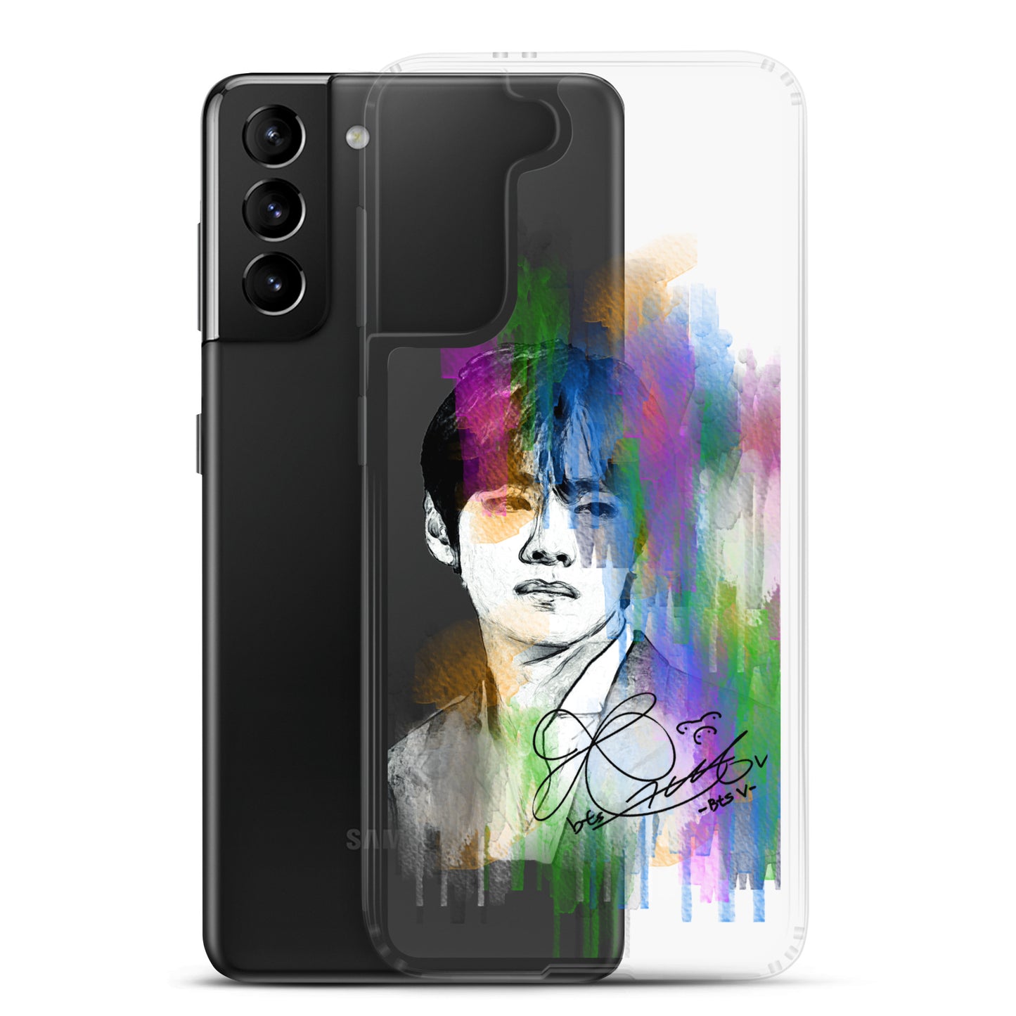 BTS V, Kim Tae-hyung Waterpaint portrait Samsung Case