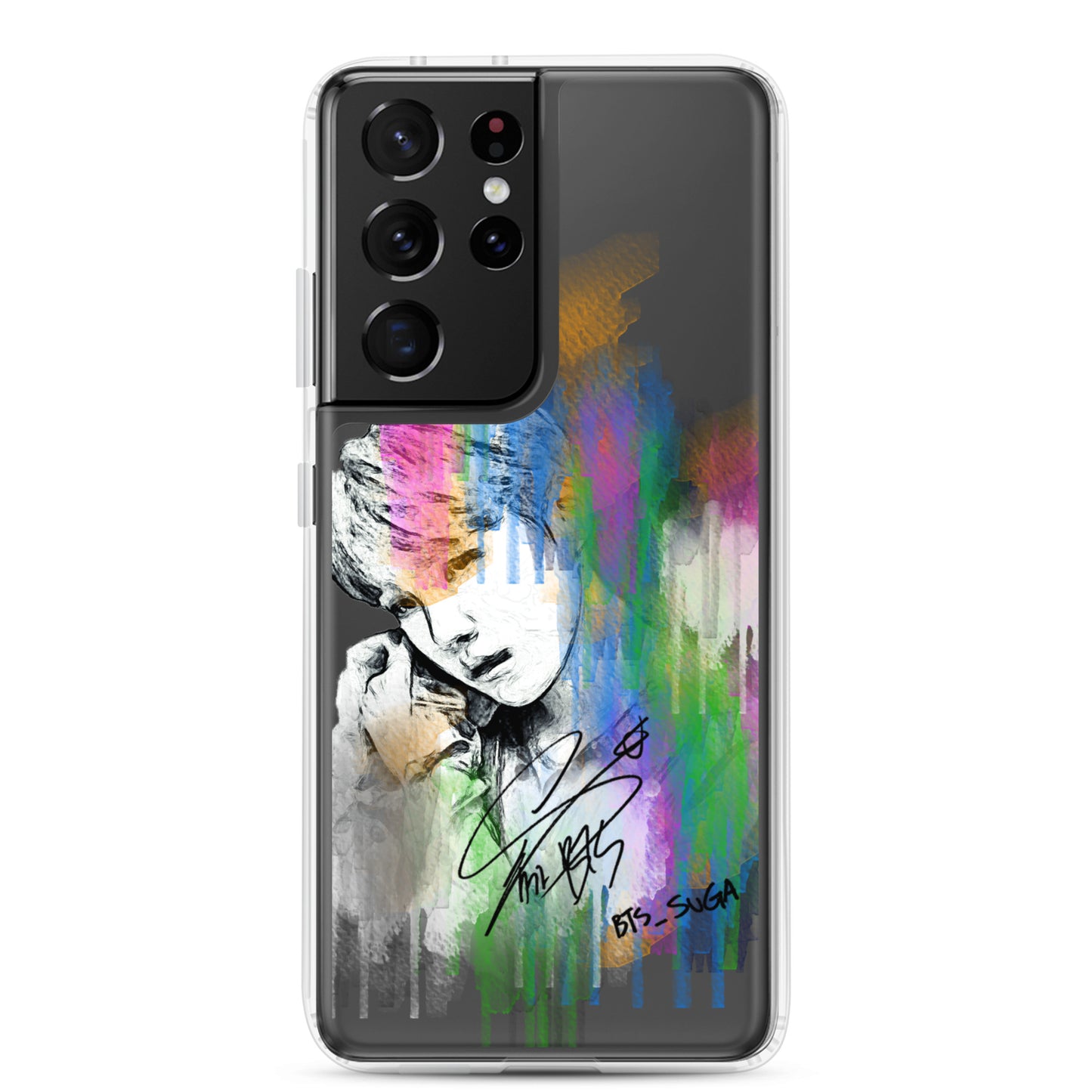BTS Suga, Min Yoon-gi Waterpaint portrait Samsung Case