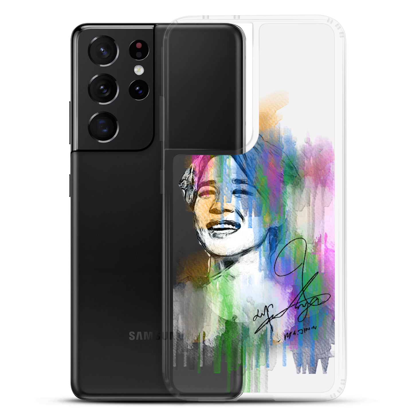 BTS Jimin, Park Ji-min Waterpaint portrait Samsung Case
