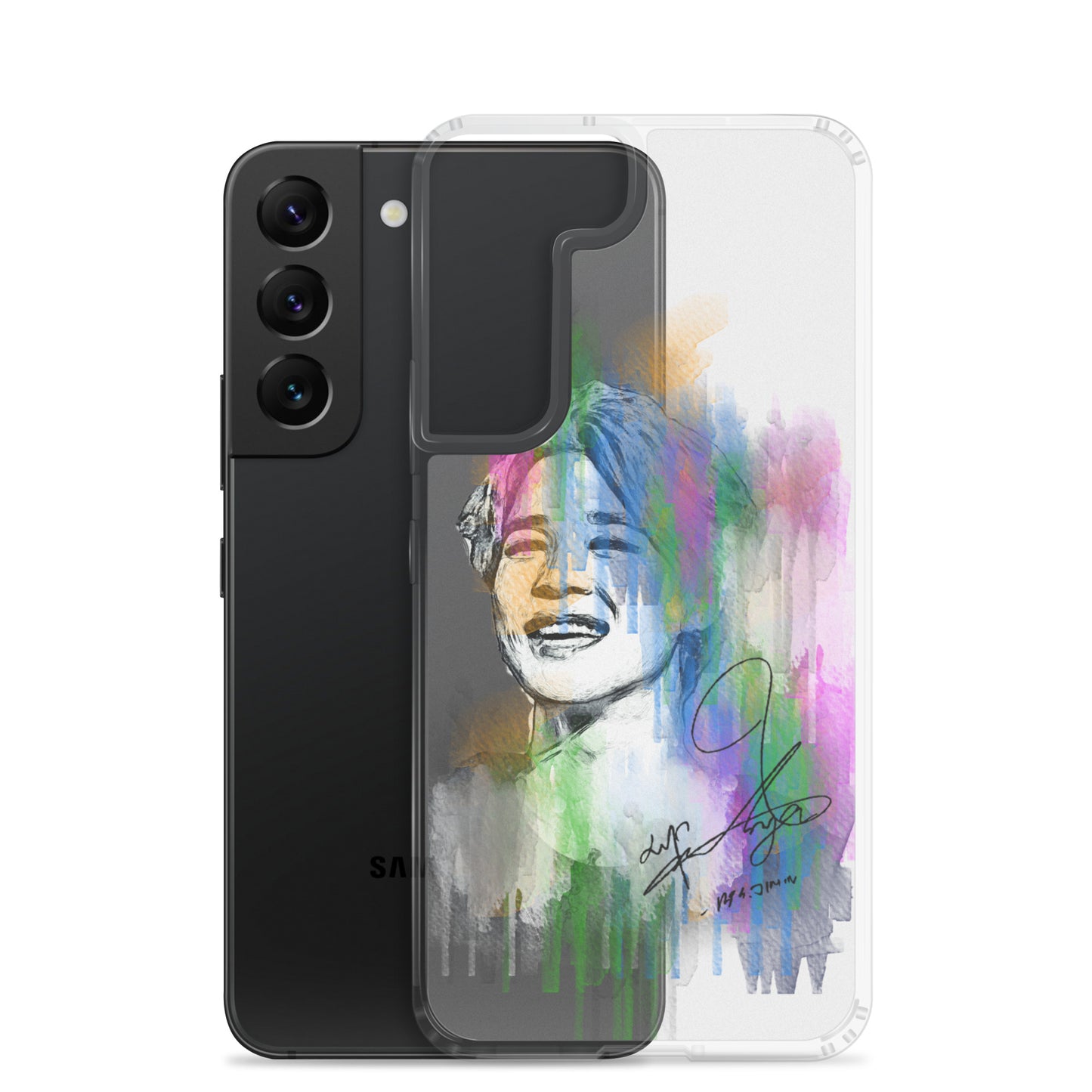 BTS Jimin, Park Ji-min Waterpaint portrait Samsung Case