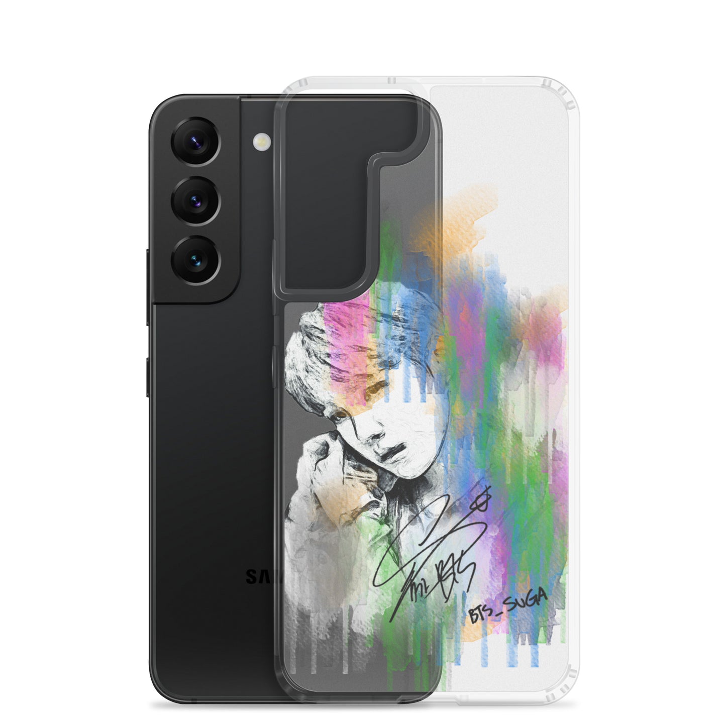 BTS Suga, Min Yoon-gi Waterpaint portrait Samsung Case