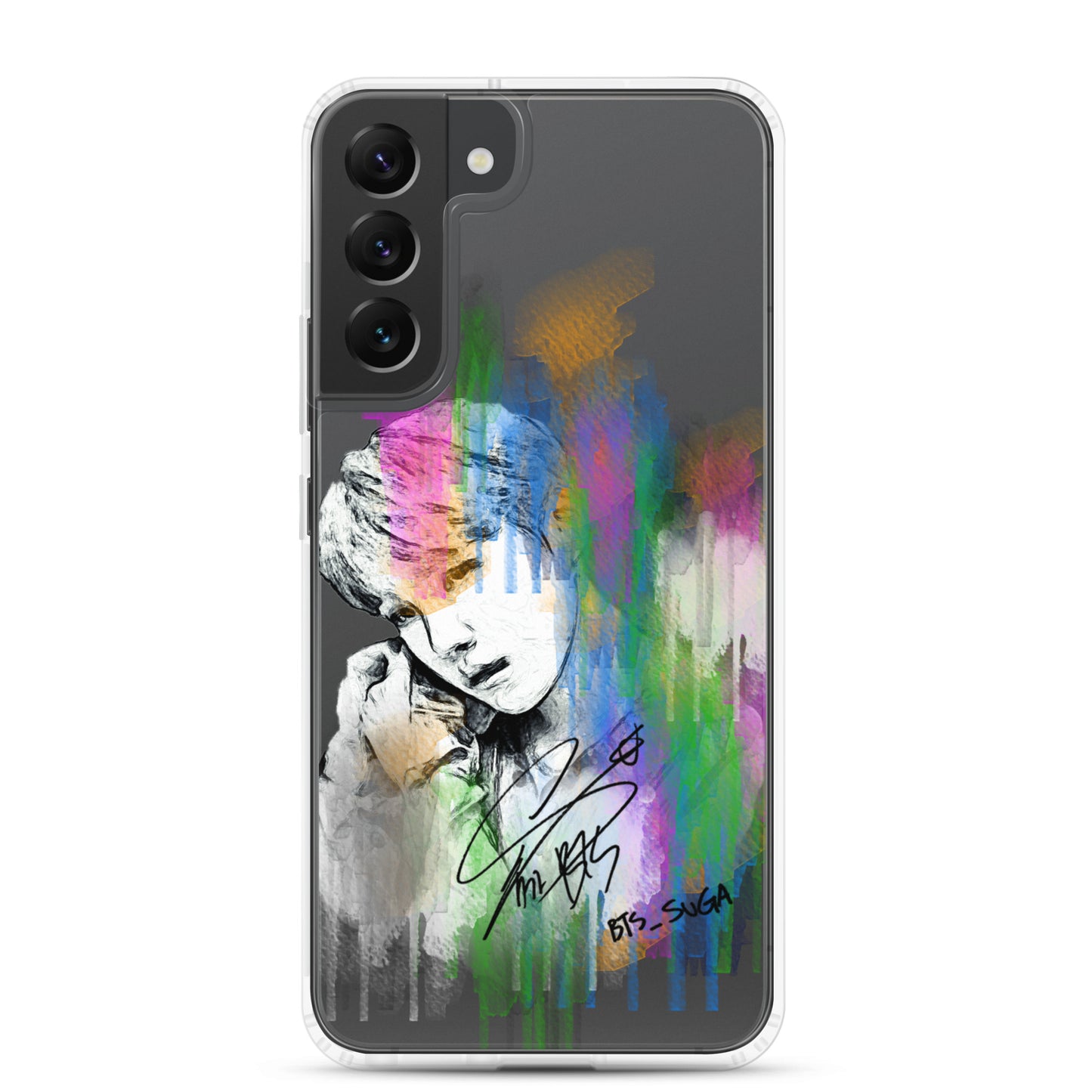 BTS Suga, Min Yoon-gi Waterpaint portrait Samsung Case