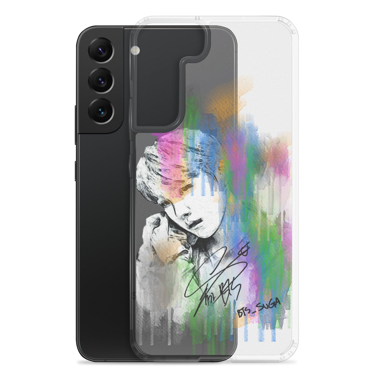 BTS Suga, Min Yoon-gi Waterpaint portrait Samsung Case