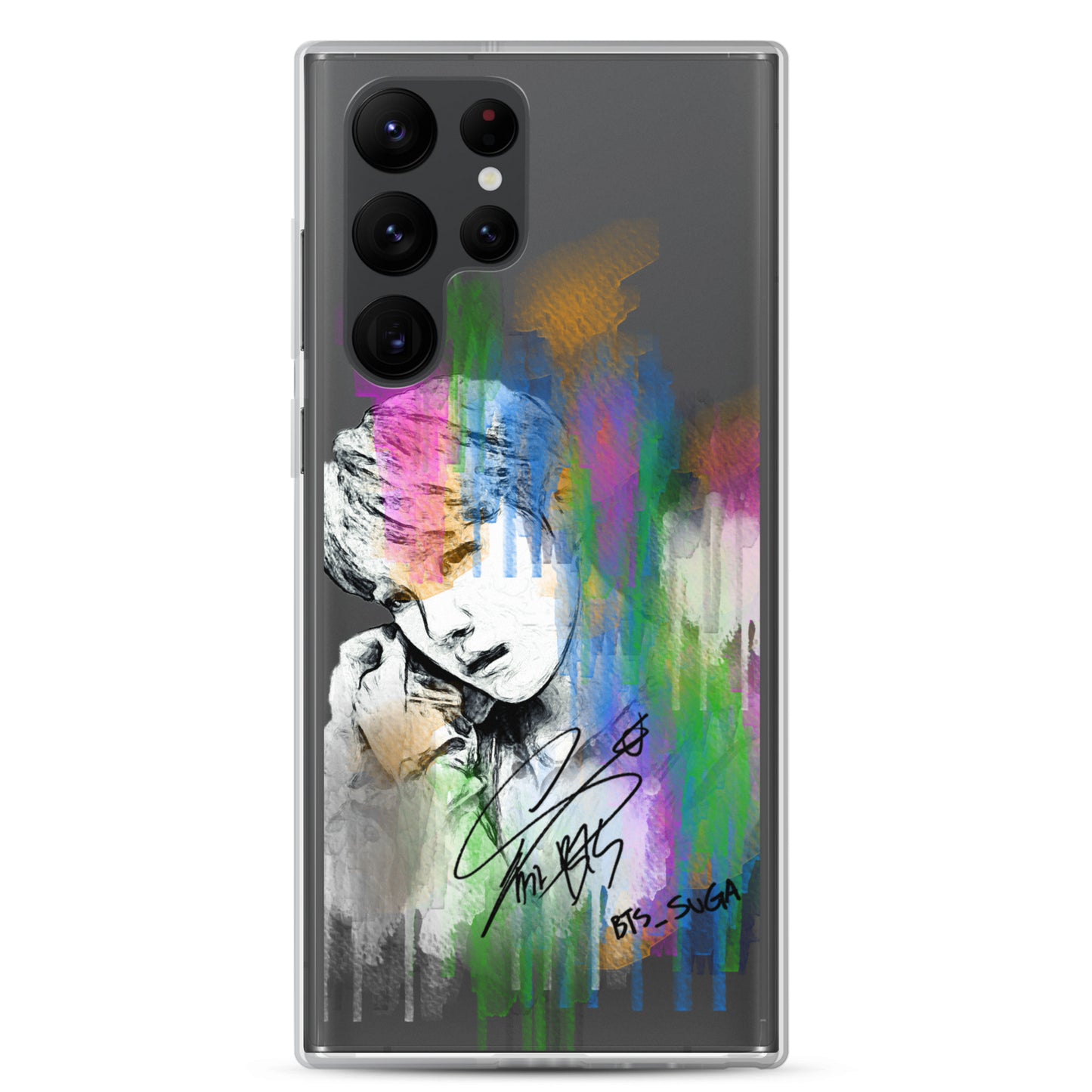 BTS Suga, Min Yoon-gi Waterpaint portrait Samsung Case