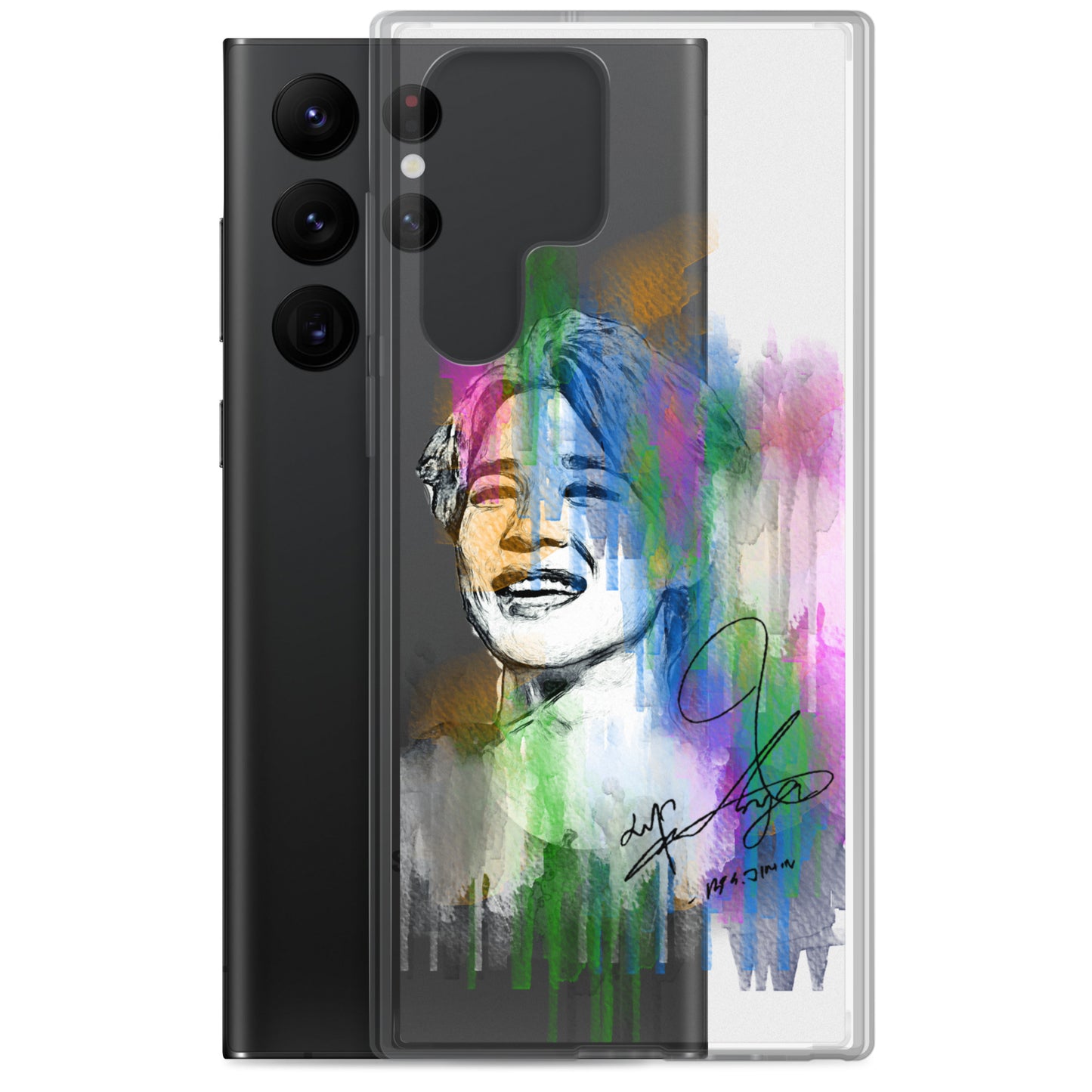 BTS Jimin, Park Ji-min Waterpaint portrait Samsung Case