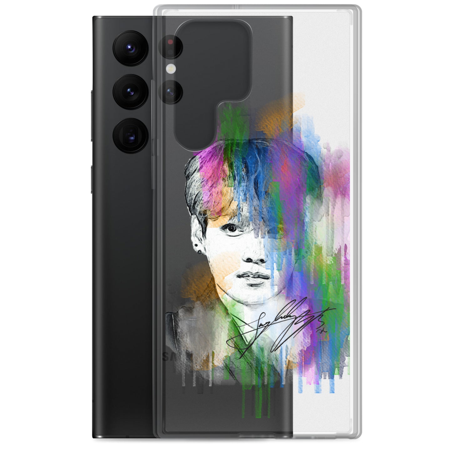 BTS Jungkook, Jeon Jung-kook Waterpaint portrait Samsung Case