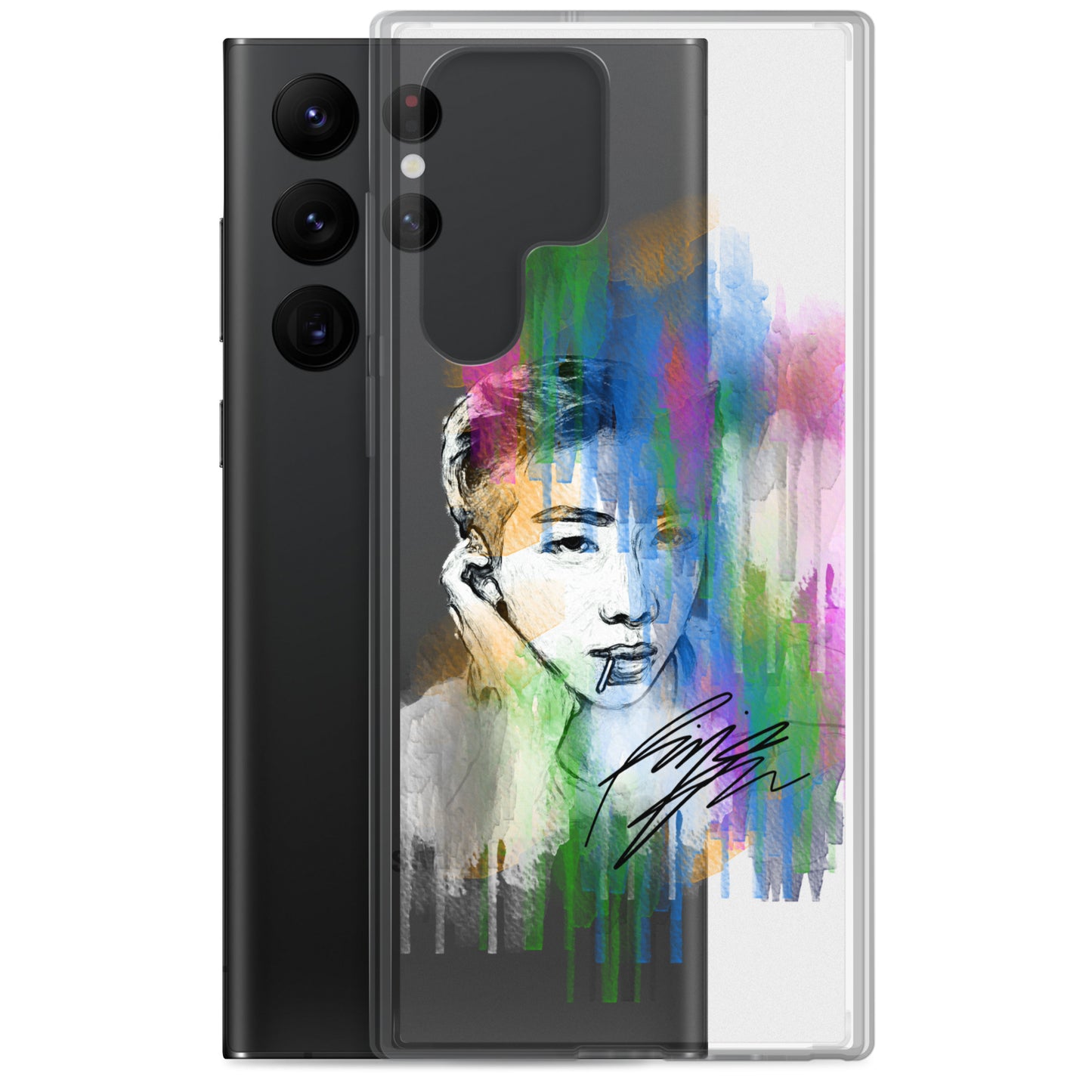 BTS RM, Kim Nam-joon Waterpaint portrait Samsung Case