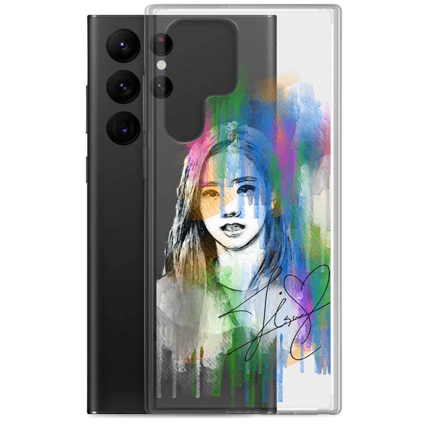 BLACKPINK Jisoo, Kim Jisoo Waterpaint portrait Samsung Case