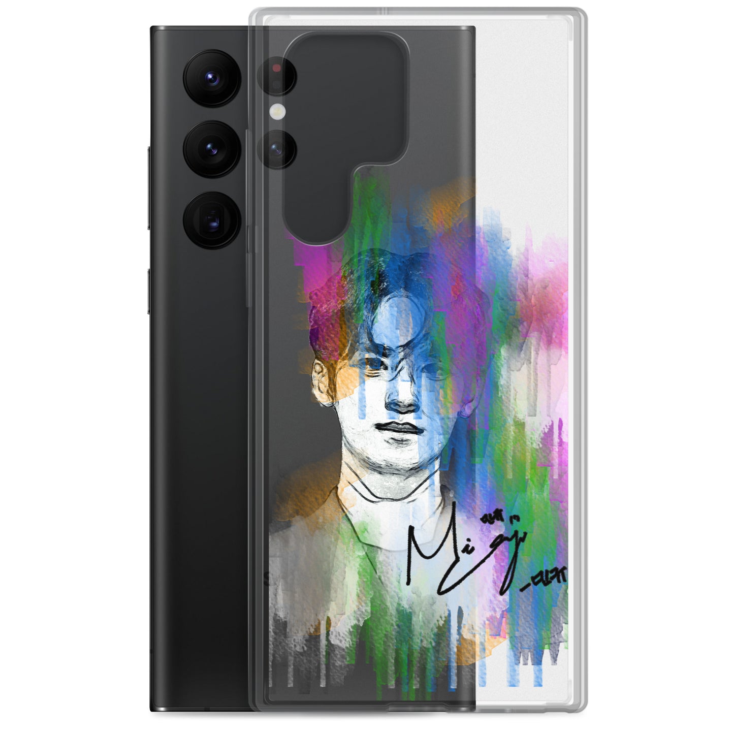 SEVENTEEN Mingyu, Kim Mingyu Waterpaint portrait Samsung Case