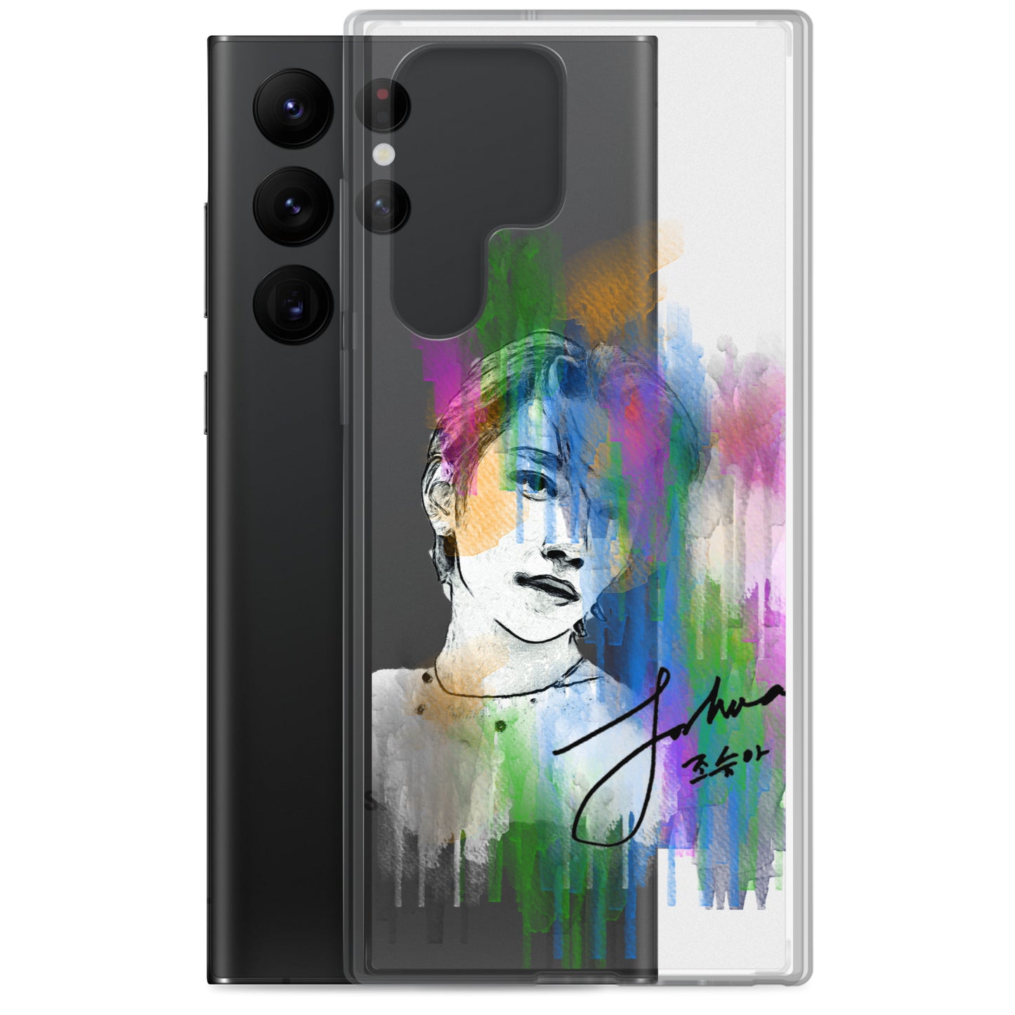 SEVENTEEN Joshua, Joshua Hong Waterpaint portrait Samsung Case