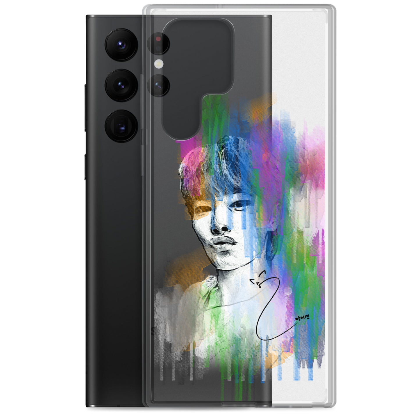 Stray Kids I.N, Yang Jeong-in Waterpaint portrait Samsung Case
