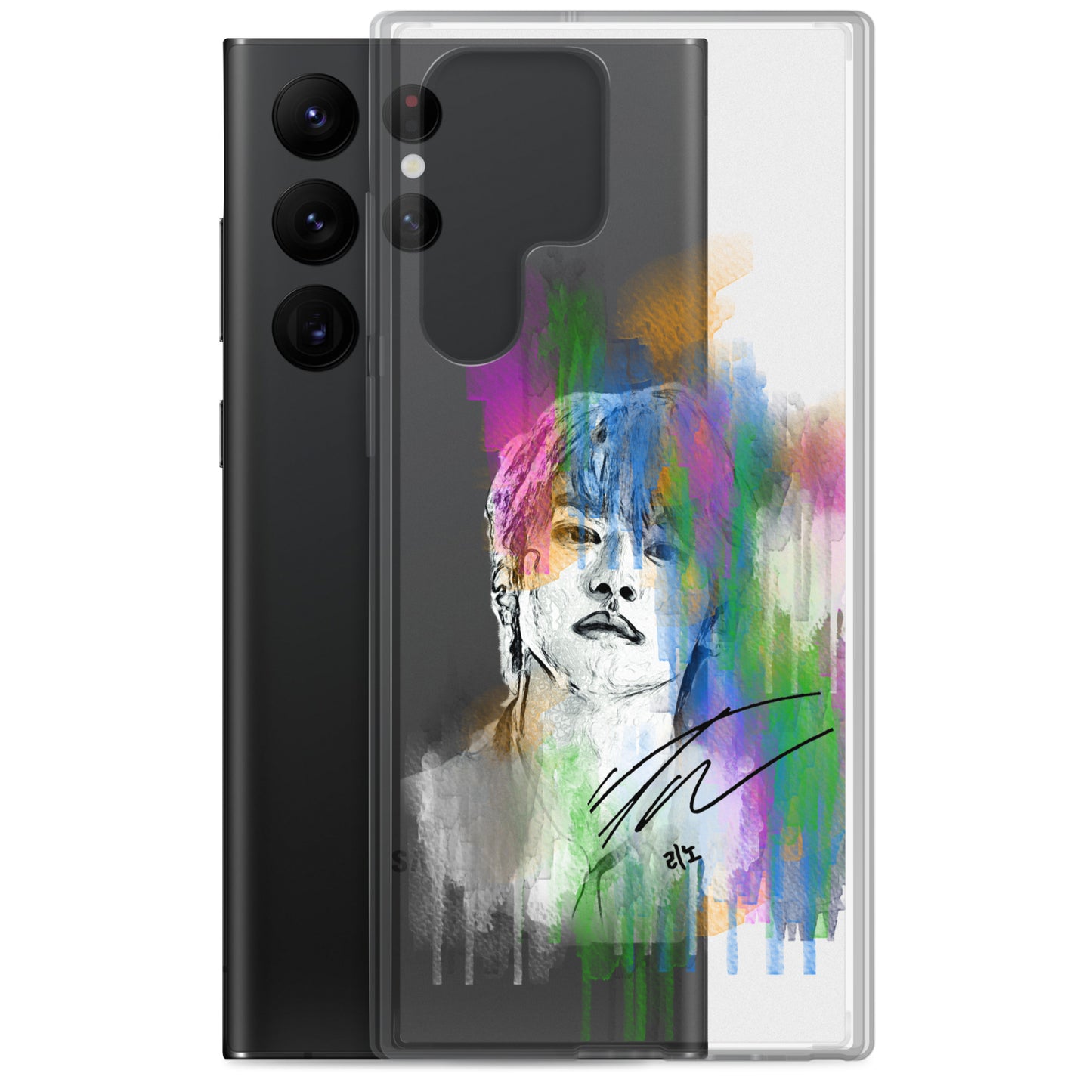 Stray Kids Lee Know, Lee Min-ho Waterpaint portrait Samsung Case