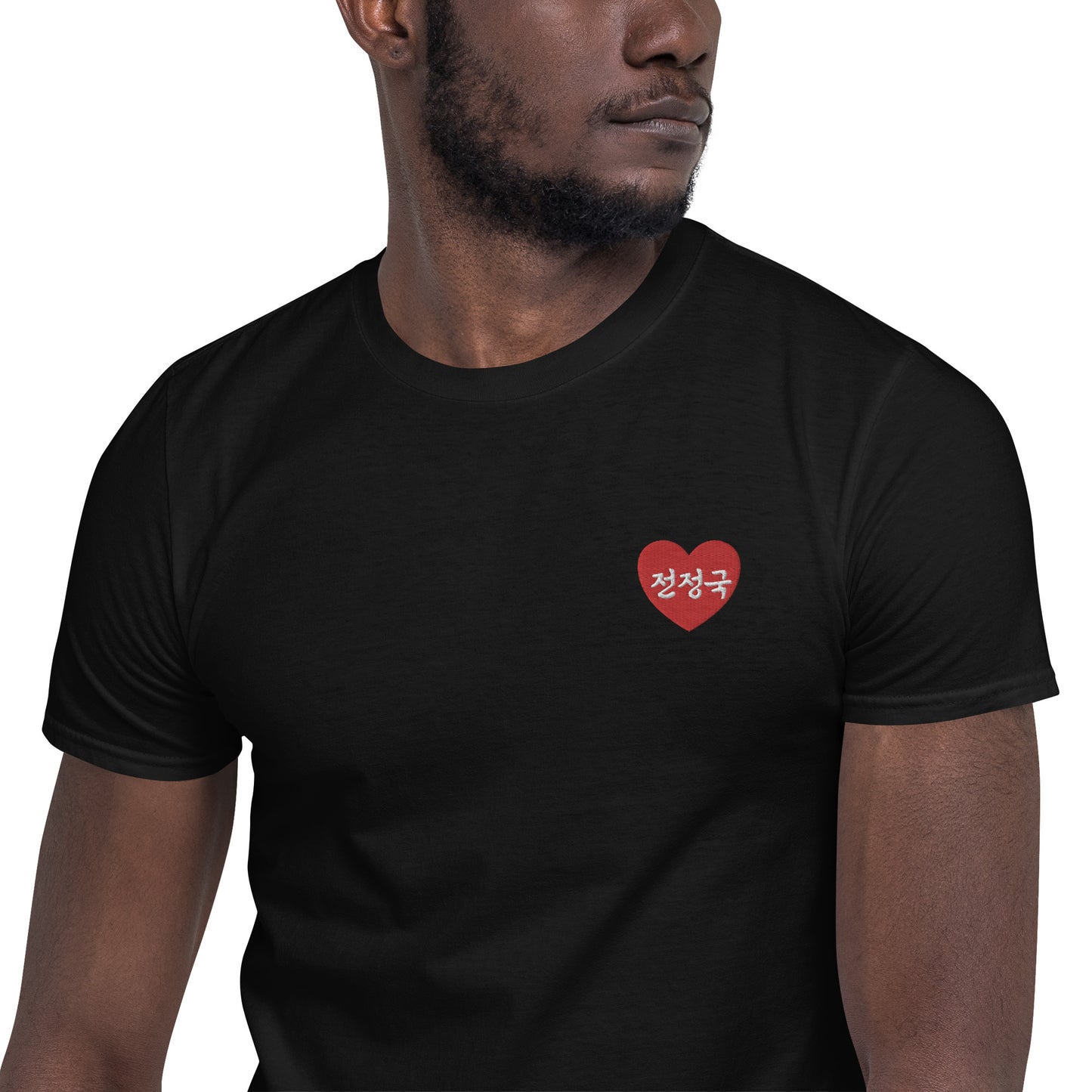 Jungkook in Korean Kpop BTS Merch Embroidery Unisex T-Shirt