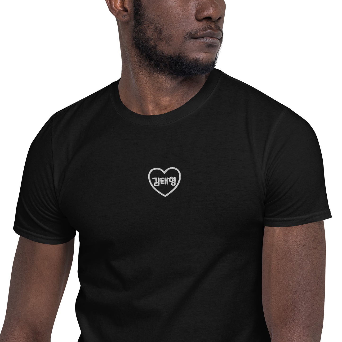 BTS V, Kim Tae-hyung in Korean Heart Embroidery Unisex T-Shirt