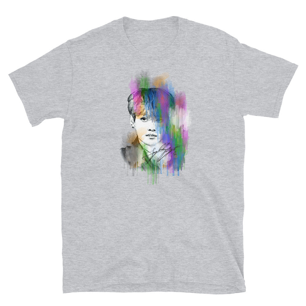 BTS Jungkook, Jeon Jung-kook Waterpaint Portrait Unisex T-Shirt