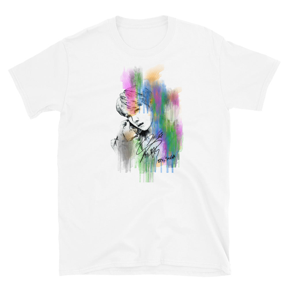 BTS Suga, Min Yoon-gi Waterpaint Portrait Unisex T-Shirt