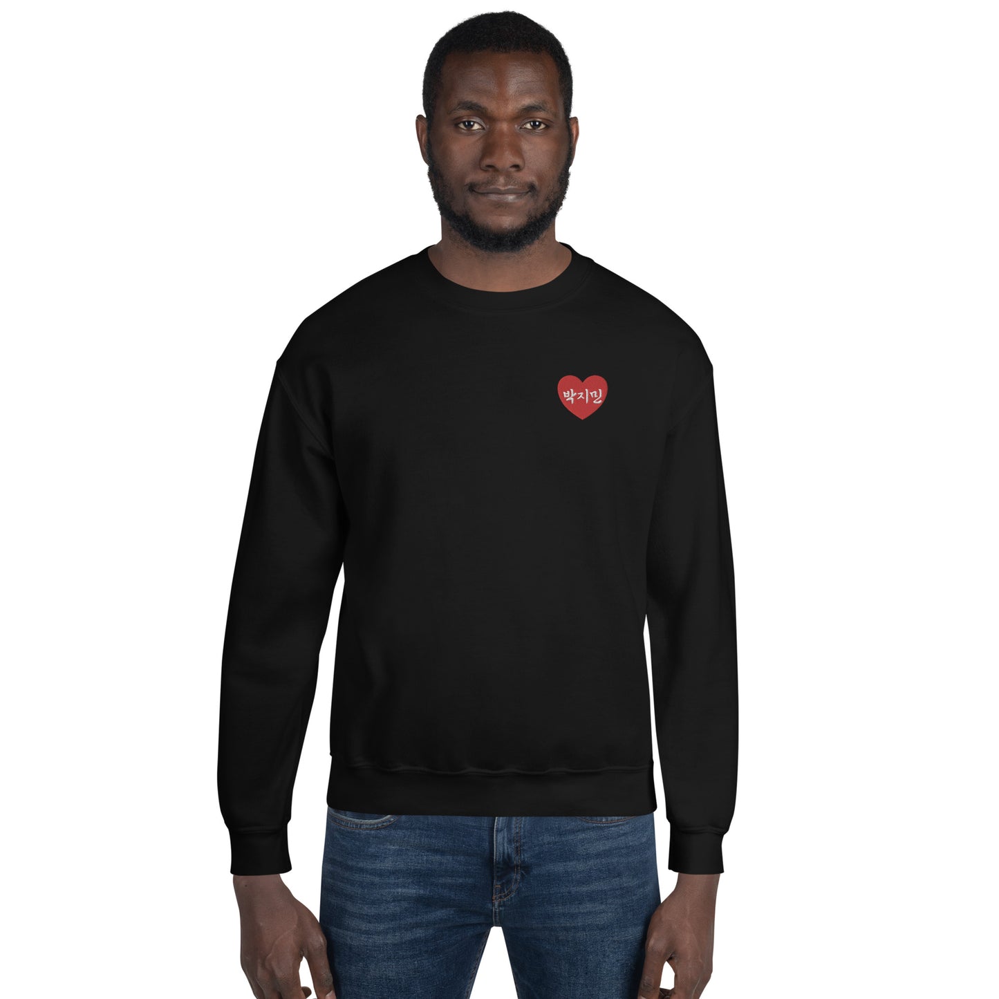 Jimin in Korean Kpop BTS Merch Embroidery Unisex Sweatshirt